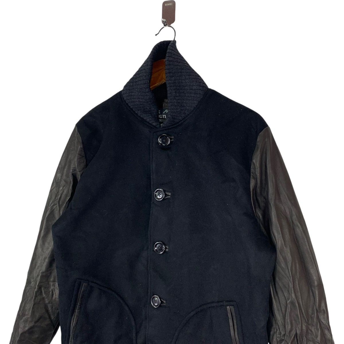 If Six Was Nine × Japanese Brand VINTAGE SLOW GUN & CO SHIBUYA VARSITY LEATHER JACKET Size US M / EU 48-50 / 2 - 3 Thumbnail