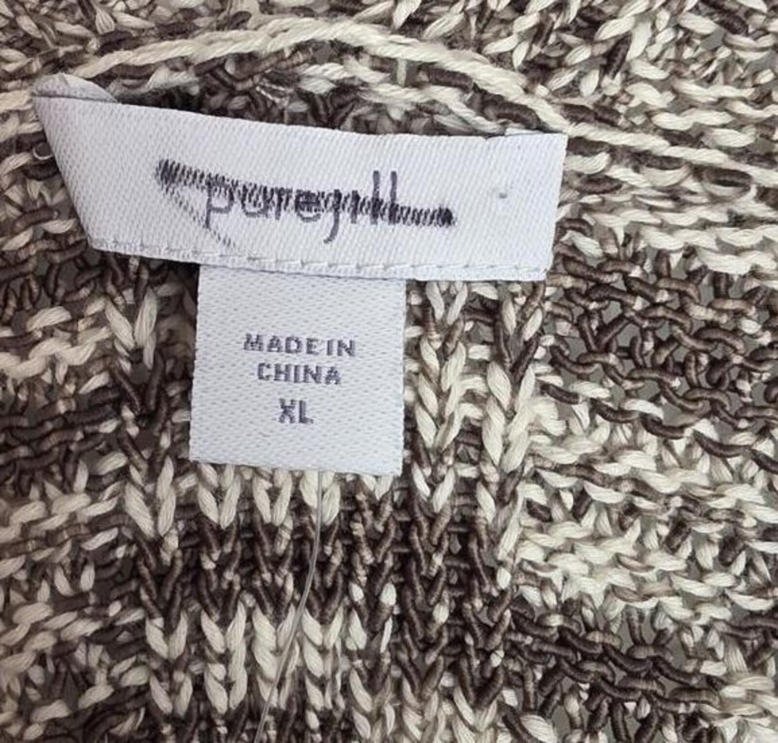 Other J. Jill XL Brown & Beige Knit Open Dolman Cardigan Sweater Size XL / US 12-14 / IT 48-50 - 4 Thumbnail