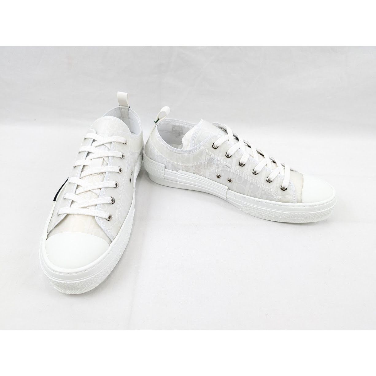 Dior o1rshd1 B23 Low-Top Sneakers Oblique Transparency in White Size US 12.5 / EU 45-46 - 13 Thumbnail