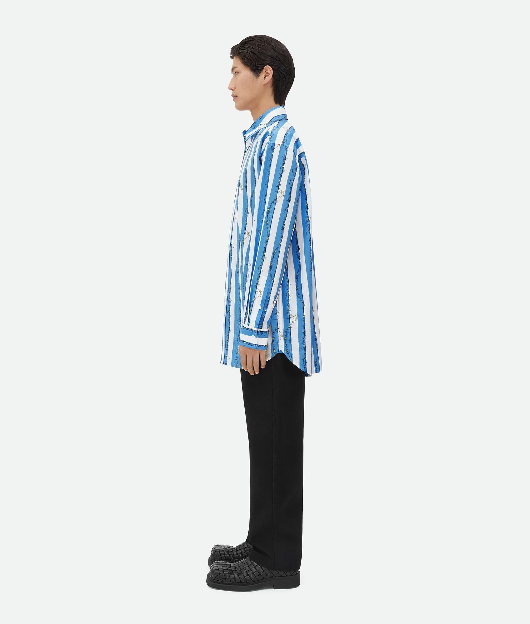 Bottega Veneta o1bcso1str0725 Printed Cotton Shirt in Multicolor Size US S / EU 44-46 / 1 - 2 Thumbnail