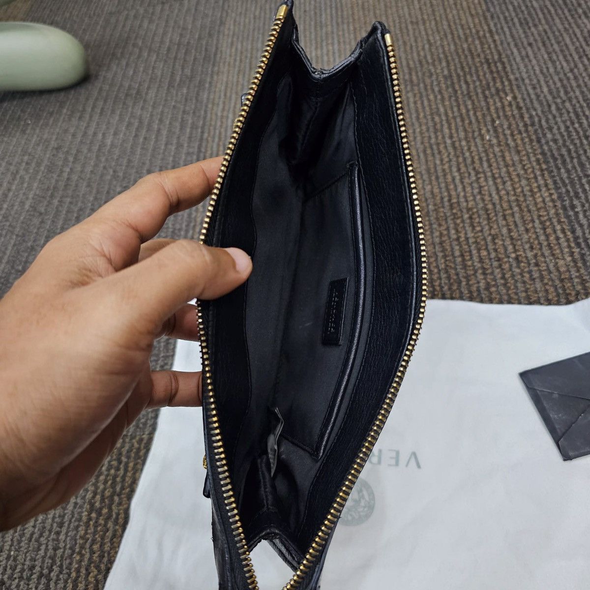 Versace Versace leather Medusa black clutch wristlet wallet Size ONE SIZE - 5 Thumbnail