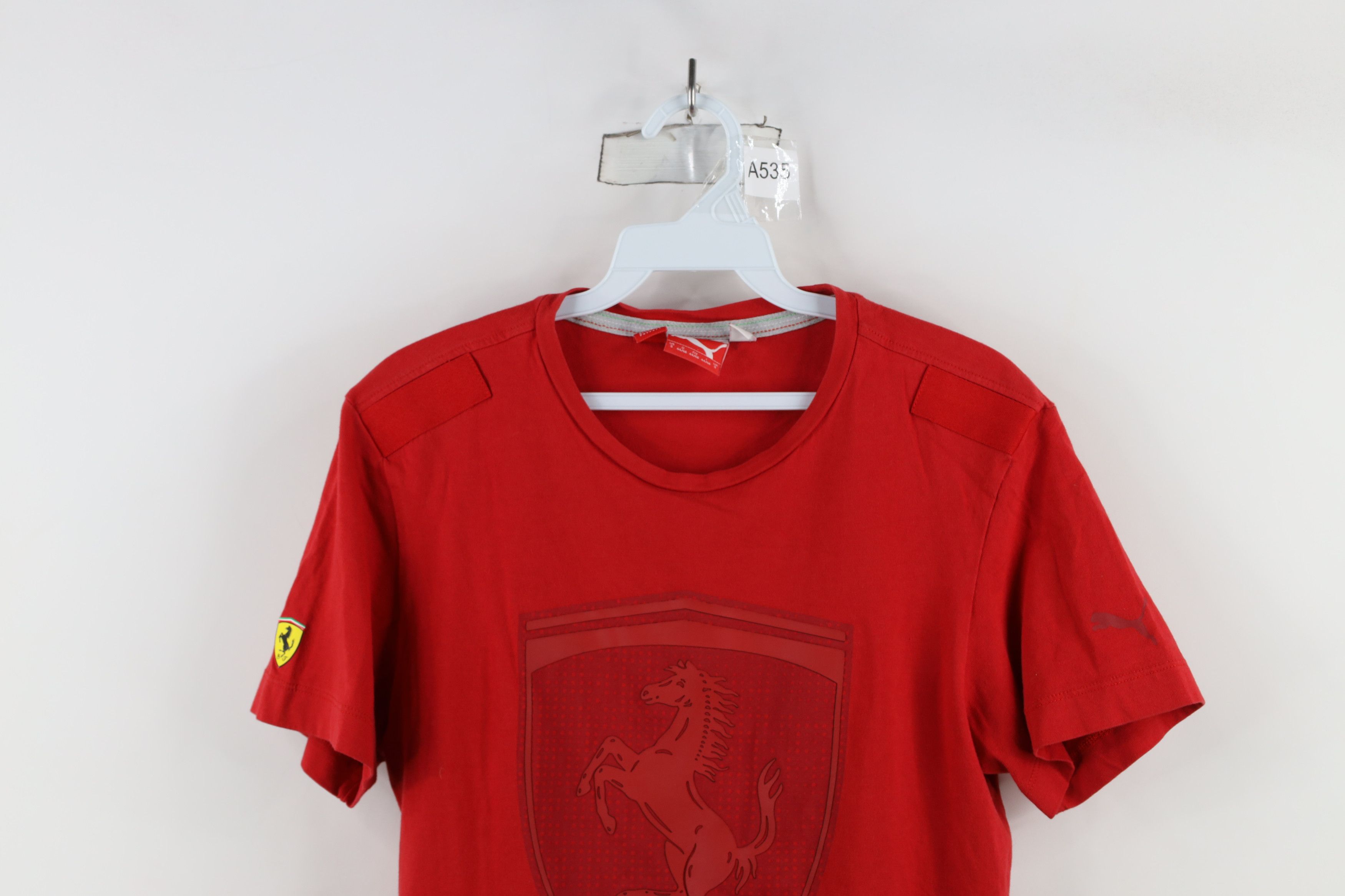 Puma × Vintage Puma x Scuderia Ferrari Faded Big Logo F1 Racing T-Shirt Red Size US S / EU 44-46 / 1 - 2 Thumbnail