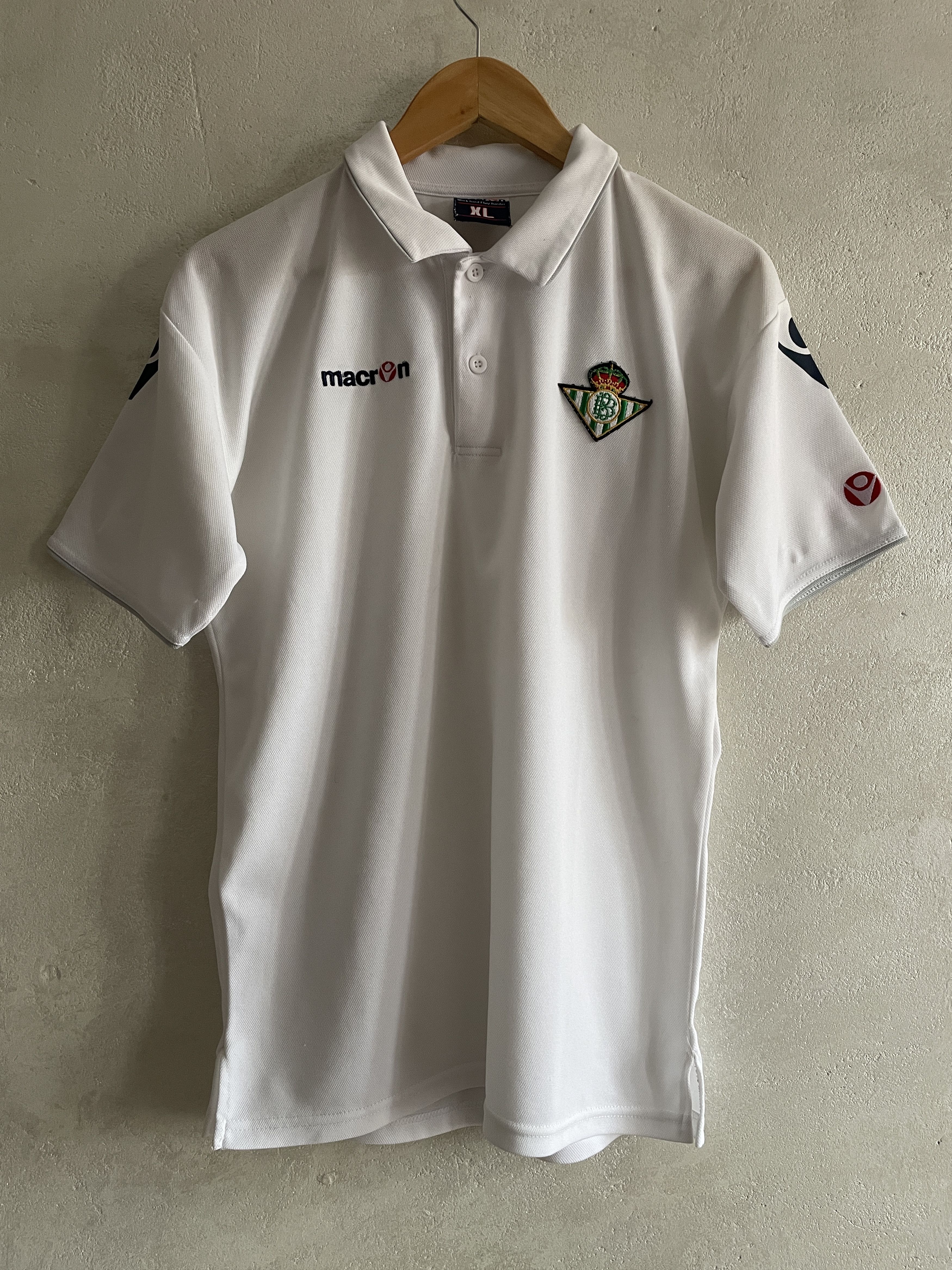 Macron Real Betis Vintage Pre Match Football Shirt Soccer Jersey Size US XL / EU 56 / 4 - 1 Thumbnail