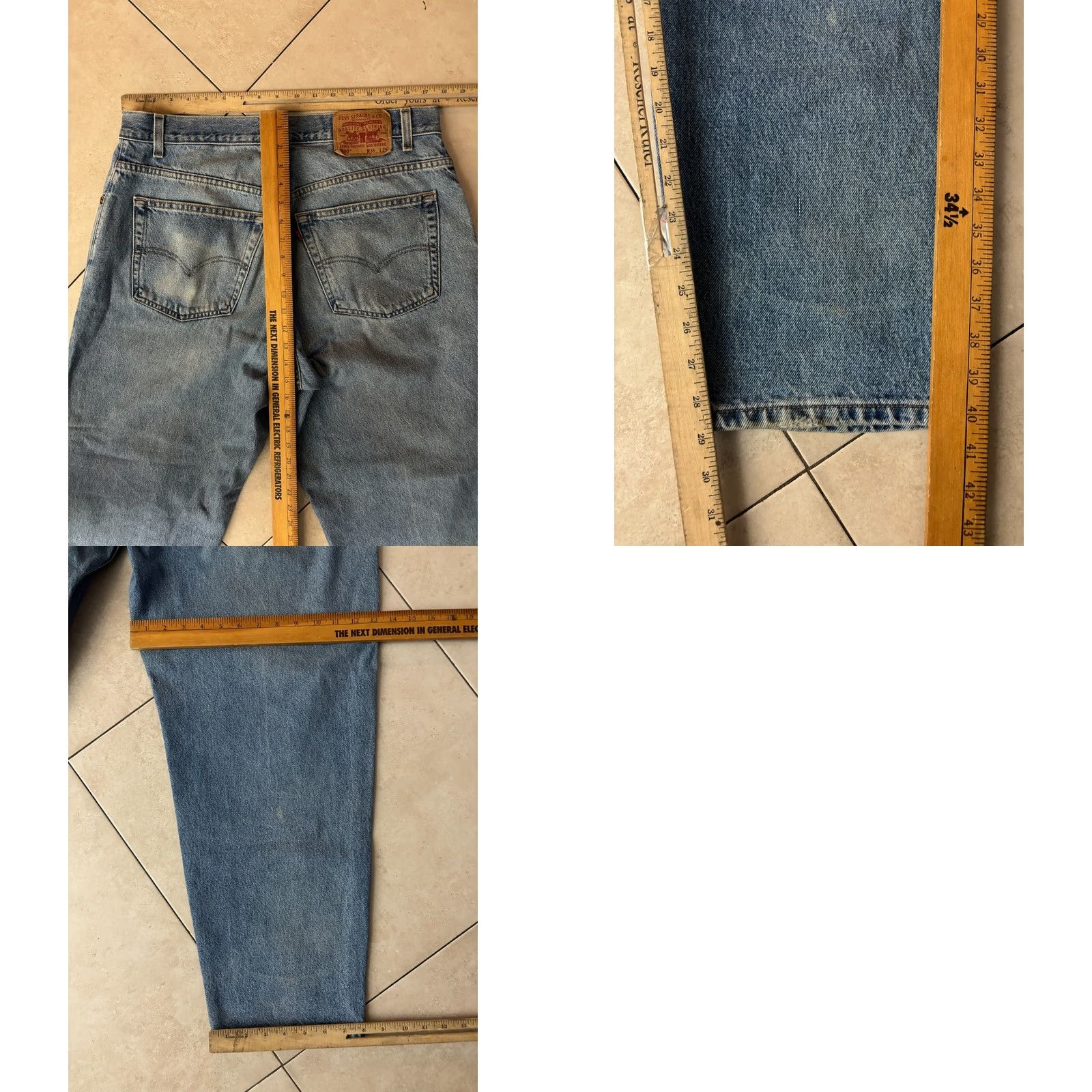 Levi's Levi's 560 Jeans Mens 36 Regular Blue Light Wash Tapered Vintage 90s Y2K Baggy Comfort Pockets Denim Jeans Mens Size US 36 / EU 52 - 8 Thumbnail