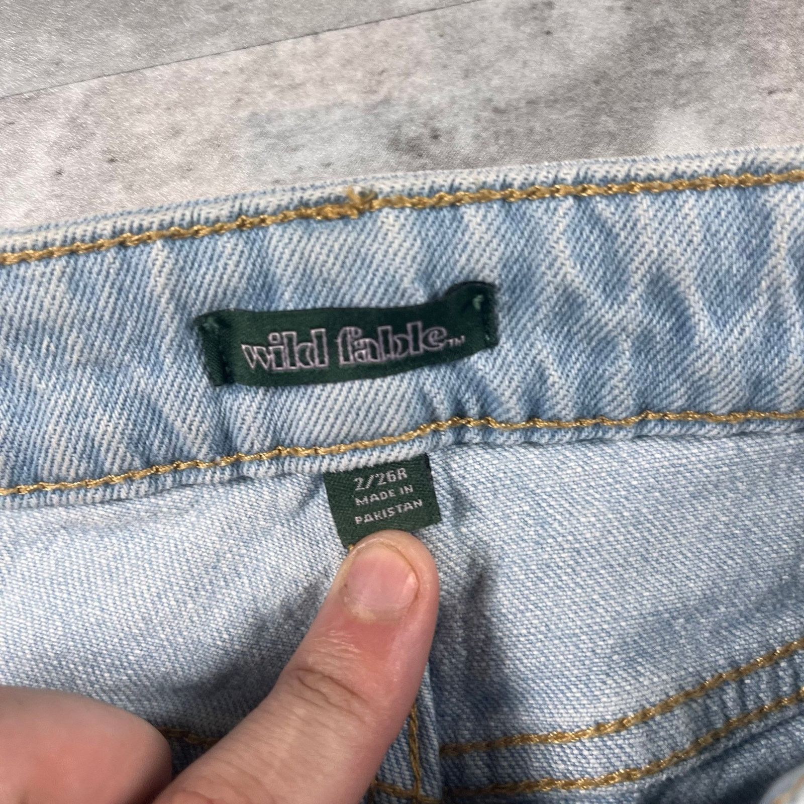 & Other Stories Ripped flaired jeans Size 22" - 2 Thumbnail