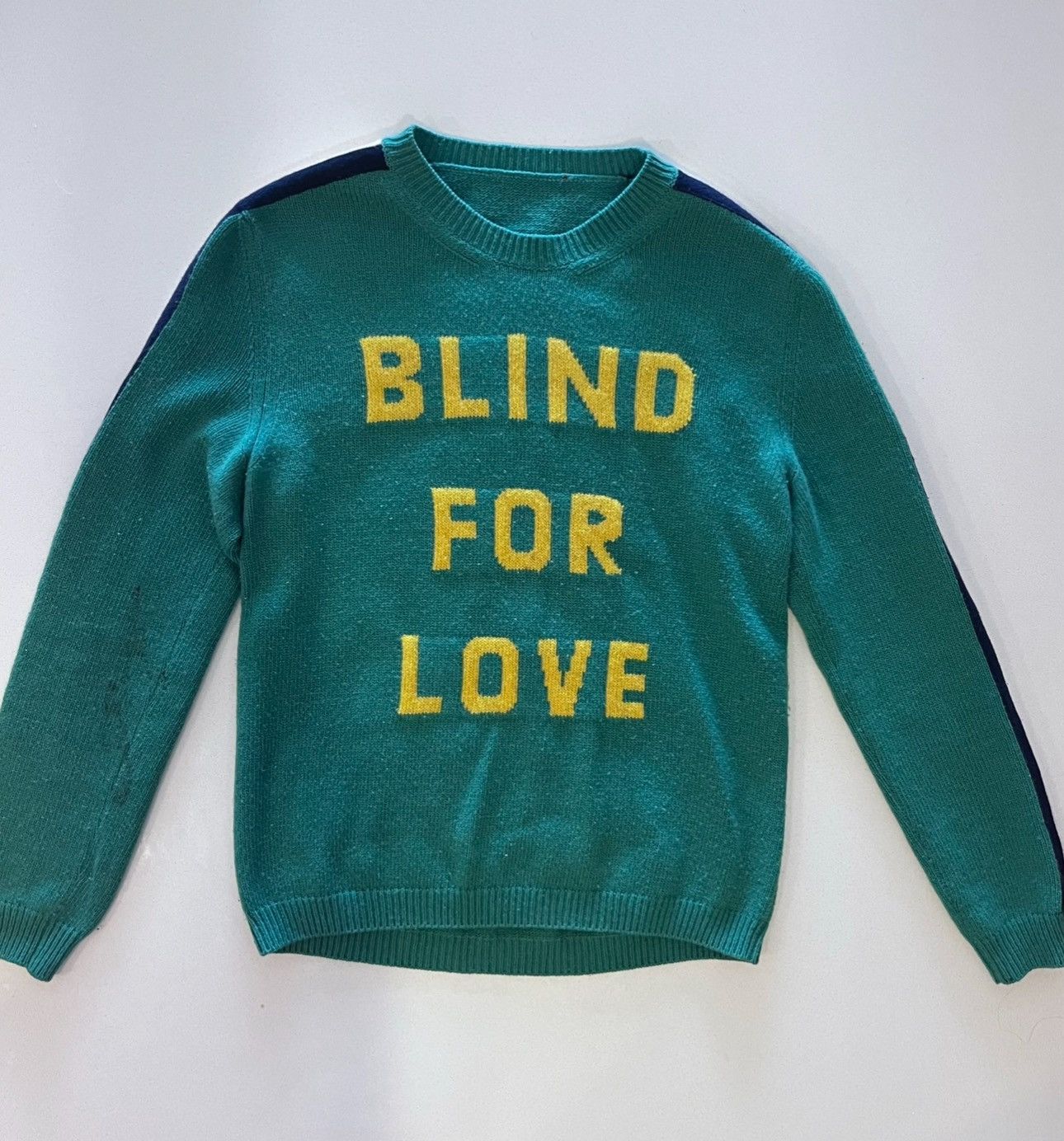 Gucci Green Gucci “Blind for love” sweater with snake | Grailed