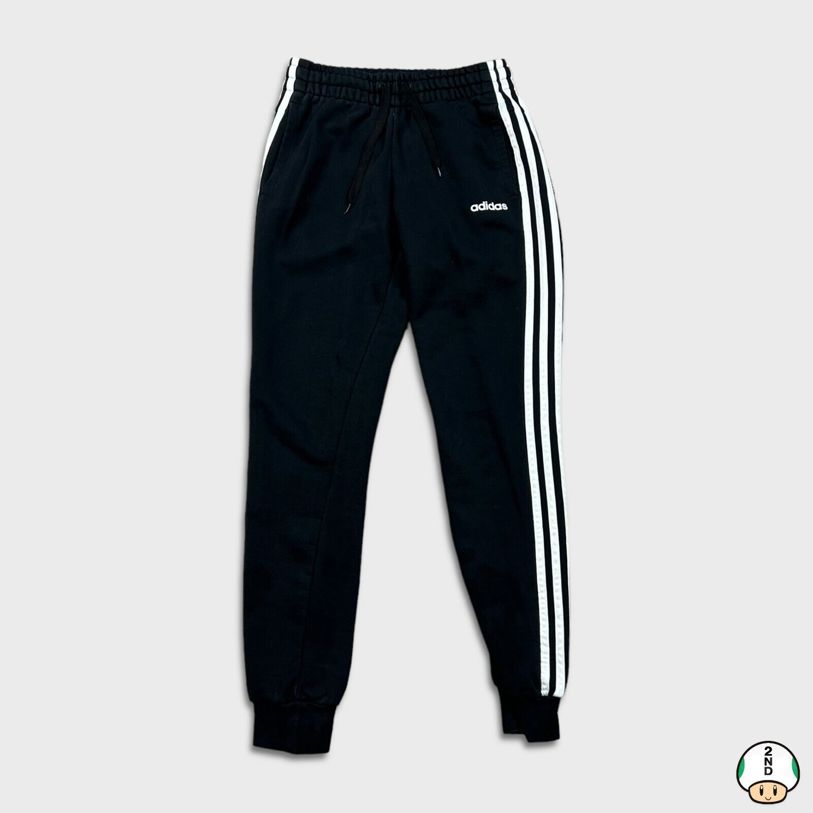 Adidas × Vintage Adidas Sweatpants XS Stripes Spell Out Athletic Gym Jogger Size US 26 / EU 42 - 1 Thumbnail