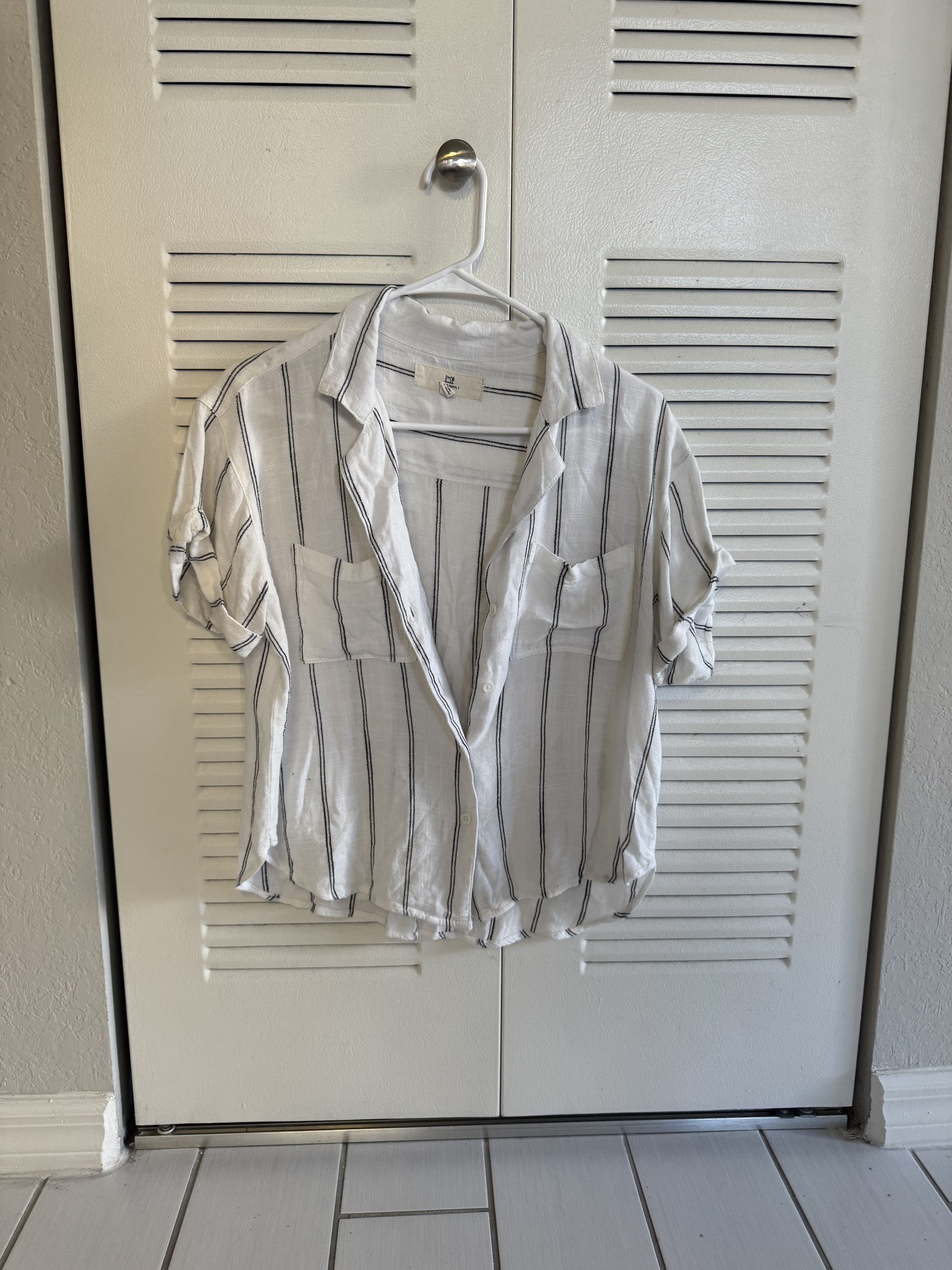 Other Striped Linen Shirt Size M / US 6-8 / IT 42-44 - 1 Thumbnail
