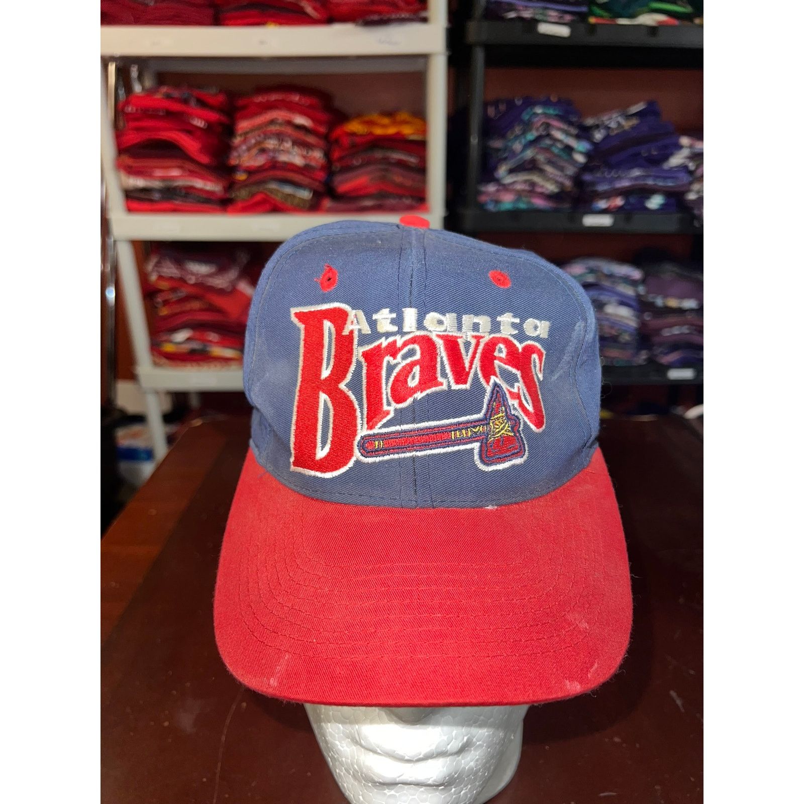 The Game Vintage Atlanta Braves The Game Hat Cap Fitted 7 1/8 VTG Size ONE SIZE - 2 Thumbnail