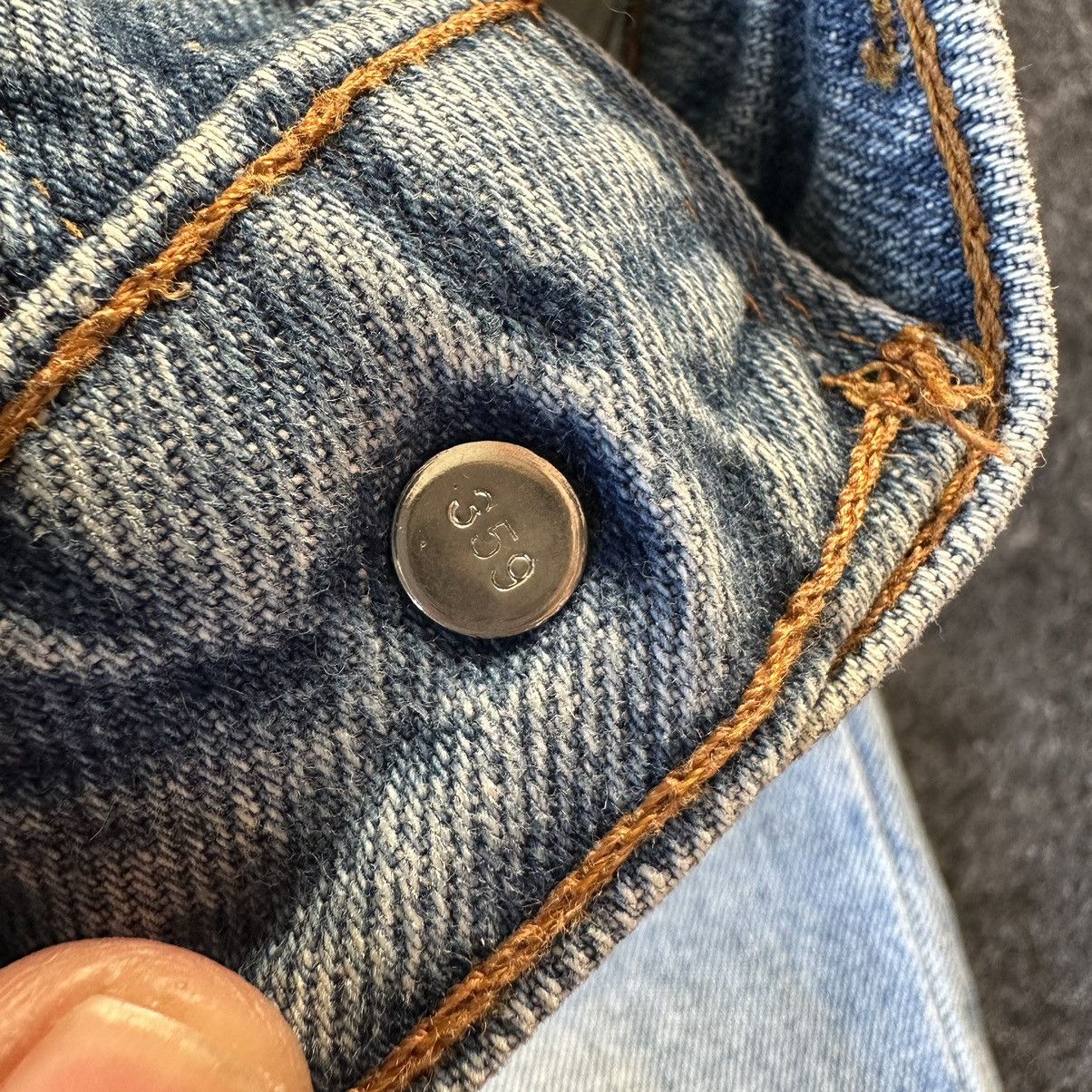 Levi's Vintage Levis 606 Faded Washed Distressed Denim 30x29 D564 Size US 30 / EU 46 - 15 Thumbnail