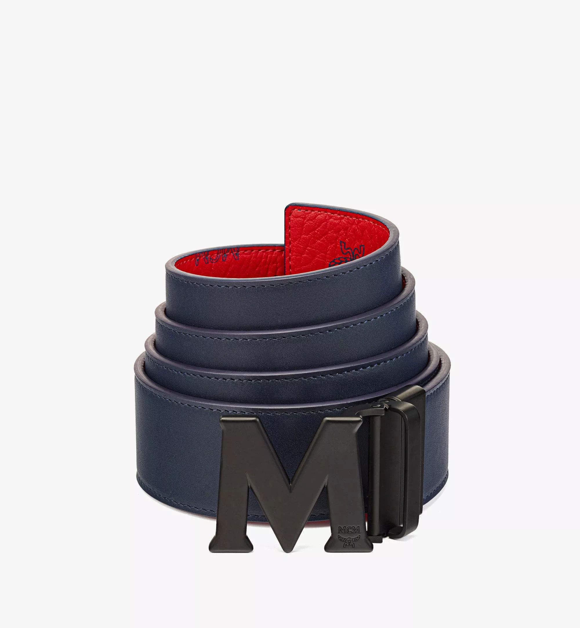 MCM o1mt1gz0225 Size: 95 / Reversible Belt in Red Size 36 - 4 Thumbnail