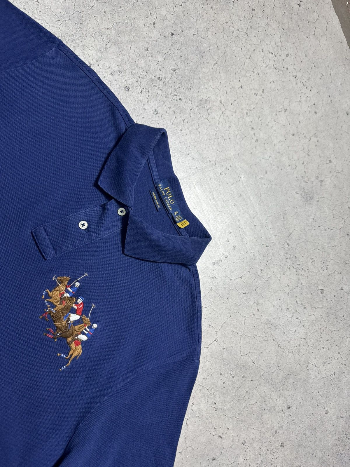 Polo Ralph Lauren Polo Ralph Lauren Big Pony #3 Vintage Polo Shirt PRL Size US XL / EU 56 / 4 - 4 Thumbnail
