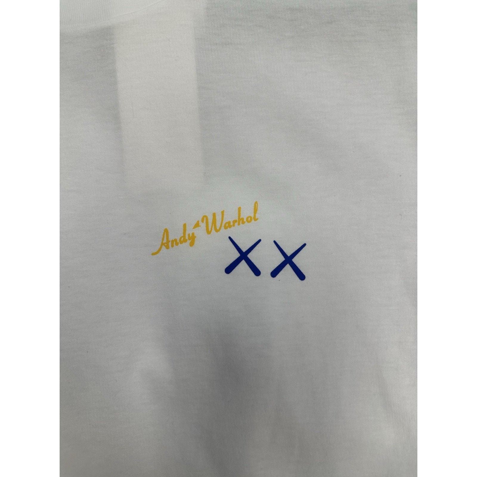 Kaws Size Small - Kaws x Andy Warhol White T-shirt Size US S / EU 44-46 / 1 - 2 Thumbnail