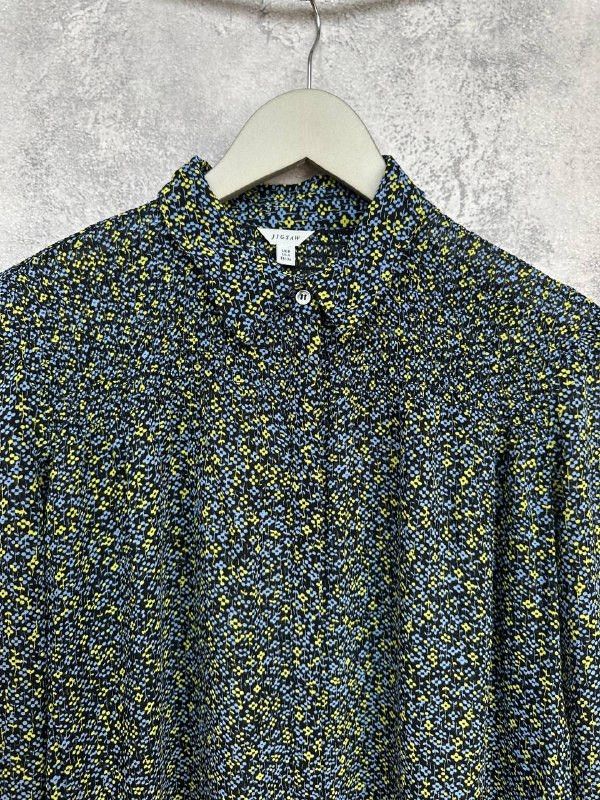 Jigsaw Jigsaw Floral Viscose Shirt Blouse Ditsy Print Smocked Front Size S / US 4 / IT 40 - 4 Thumbnail