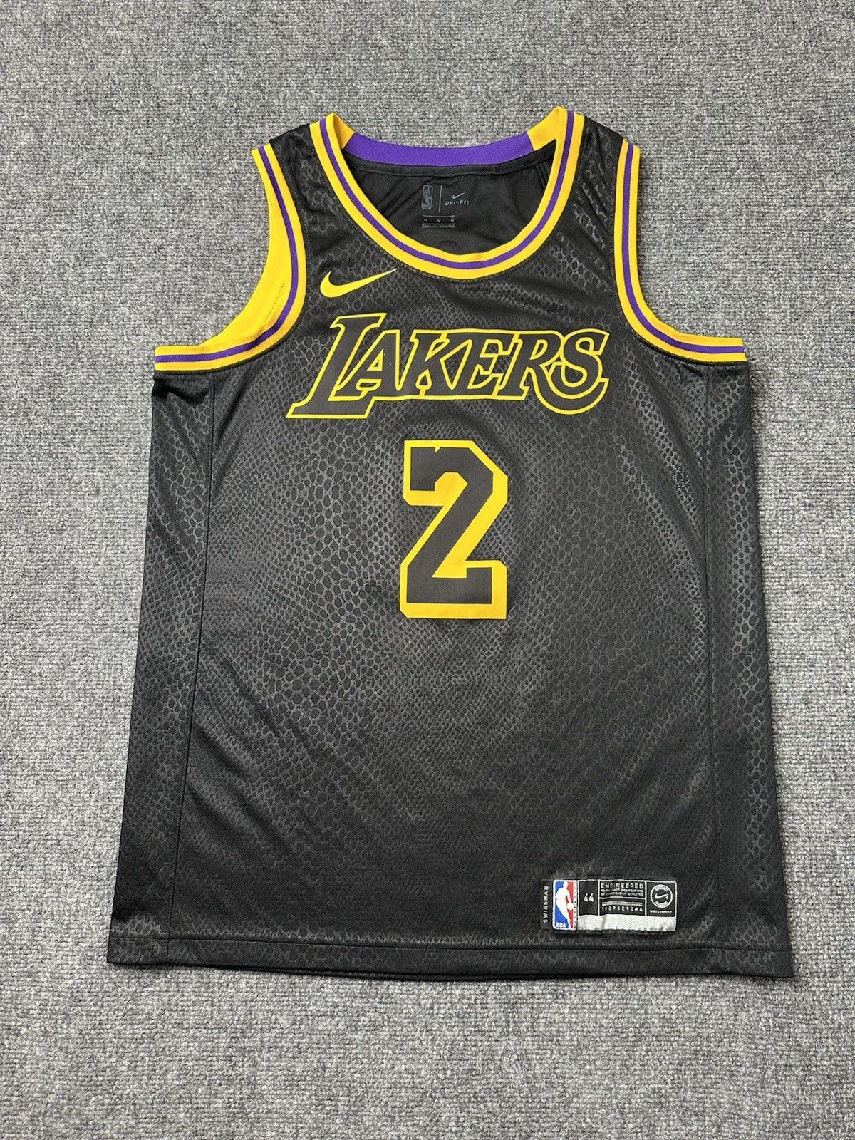 Mens NBA Jersey Los Angeles Lakers Lonzo Ball 2  Size M