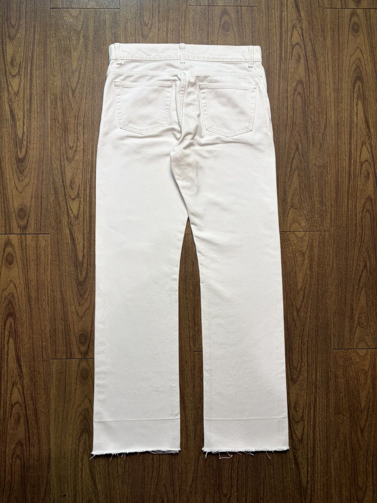 Helmut Lang FREE TAX! Vintage Raw Hem Boot Cut Contour Fit Jeans Size US 30 / EU 46 - 4 Thumbnail