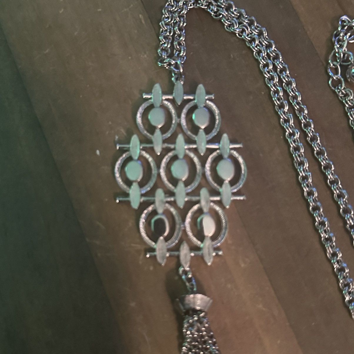 Vintage Vintage ornate pendant tassel necklace Size ONE SIZE - 3 Thumbnail