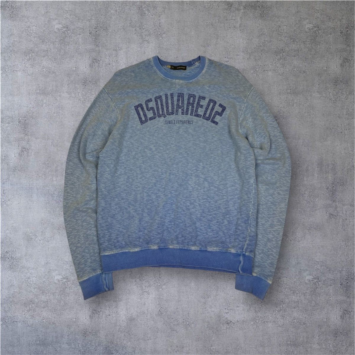 Dsquared2 Dsquared2 Jungle Experience Blue Melange Sweatshirt: Sz:XL Size US XL / EU 56 / 4 - 1 Thumbnail