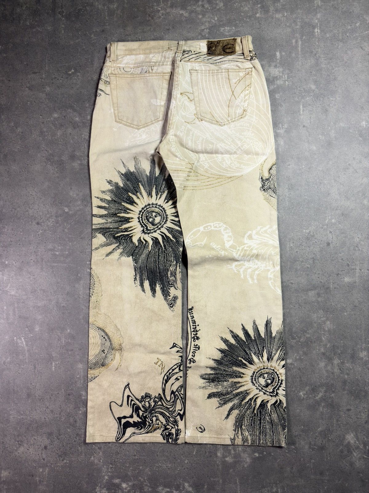Just Cavalli AW03 Just Cavalli Astrology Zodiac Printed Denim Jeans 28 Size US 28 / EU 44 - 2 Thumbnail