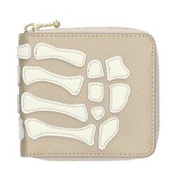 KAPITAL THUMBS UP BONE HAND ZIP WALLET K2503XG523 GOLD