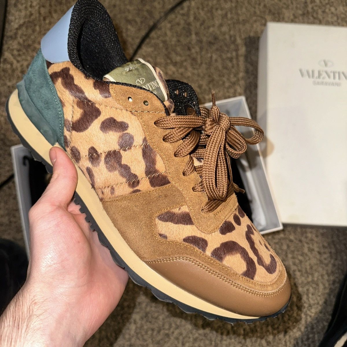 Valentino Valentino Tricolor Leopard Print Rockrunner- size 43 Size US 10 / EU 43 - 4 Thumbnail