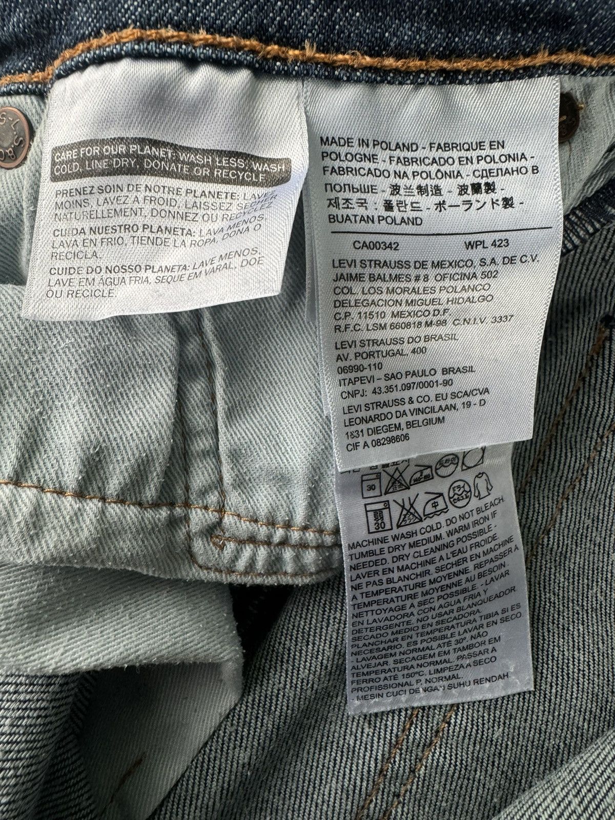 Levi's Levi’s 504 Regular Straight Denim Jeans Size US 32 / EU 48 - 11 Thumbnail