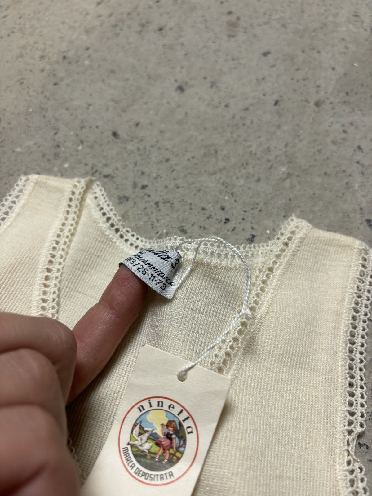 Designer × Japanese Brand Vintage Ninetta beige tank top mesh y2k japanese Size XS / US 0-2 / IT 36-38 - 3 Thumbnail