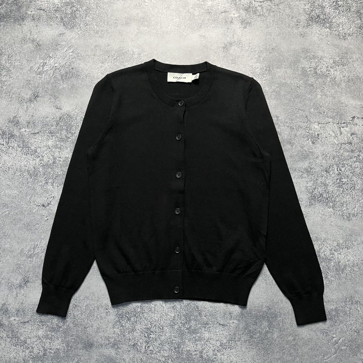 Coach Coach Black Cardigan Sweater Streetwear Luxury Designer Size XXS / US 00 / IT 34 - 1 Thumbnail