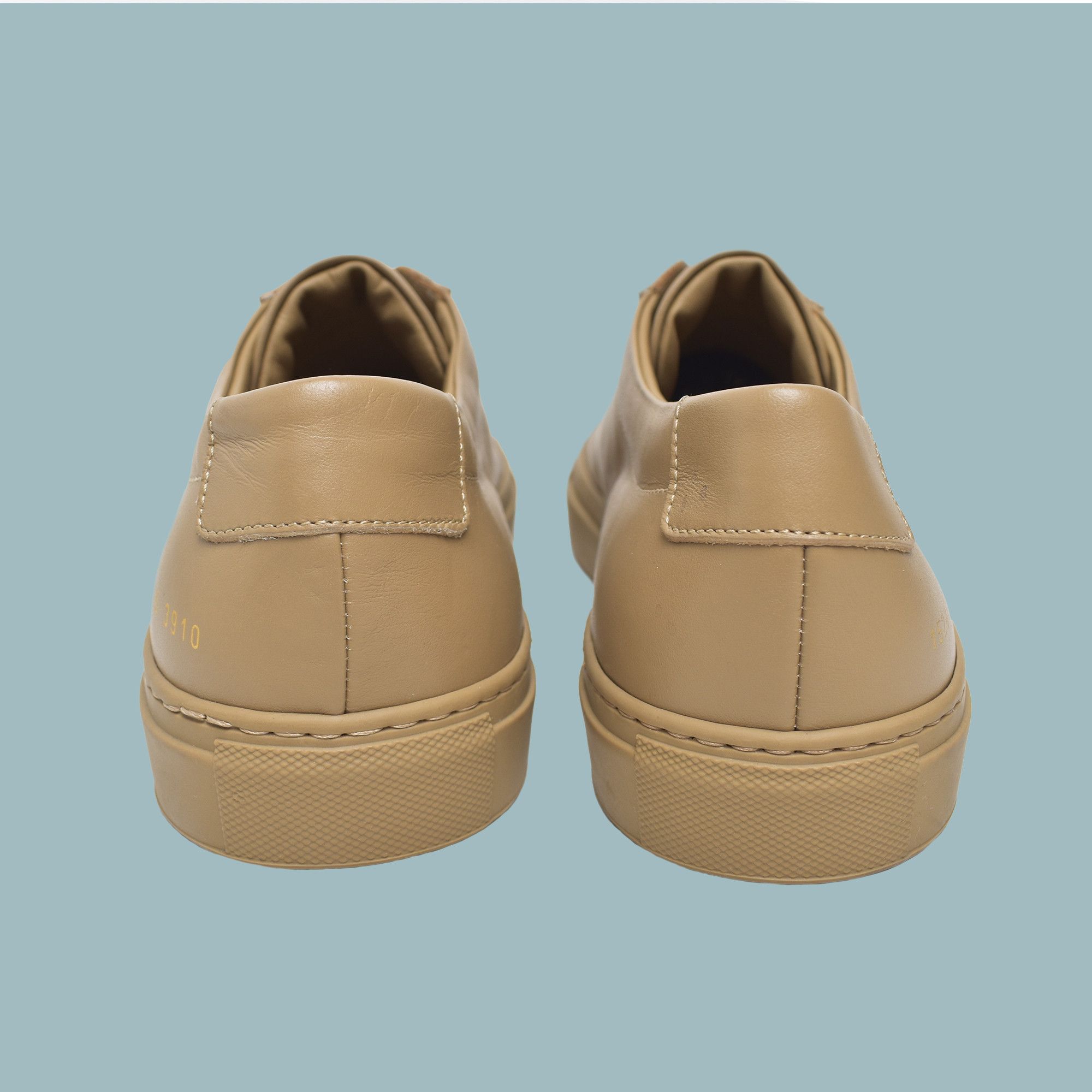 Common Projects *BNWOT* COMMON PROJECTS Tan Brown Leather Achilles Sneakers Size US 11.5 / EU 44-45 - 3 Thumbnail