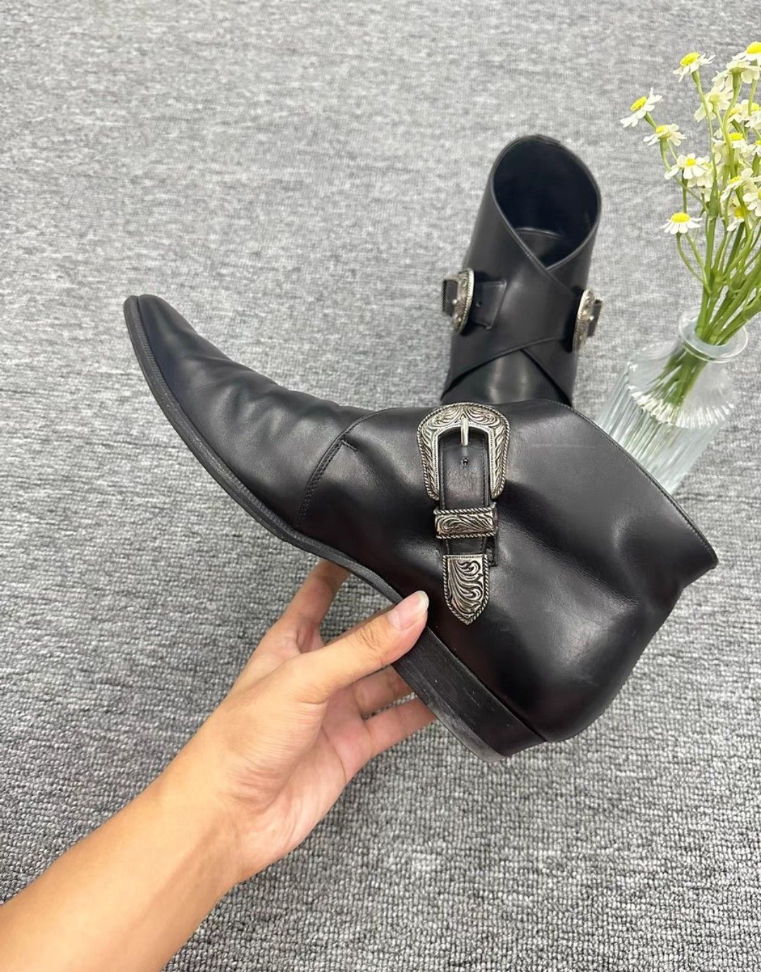 Saint Laurent Paris Saint laurent duckies boots Grailed