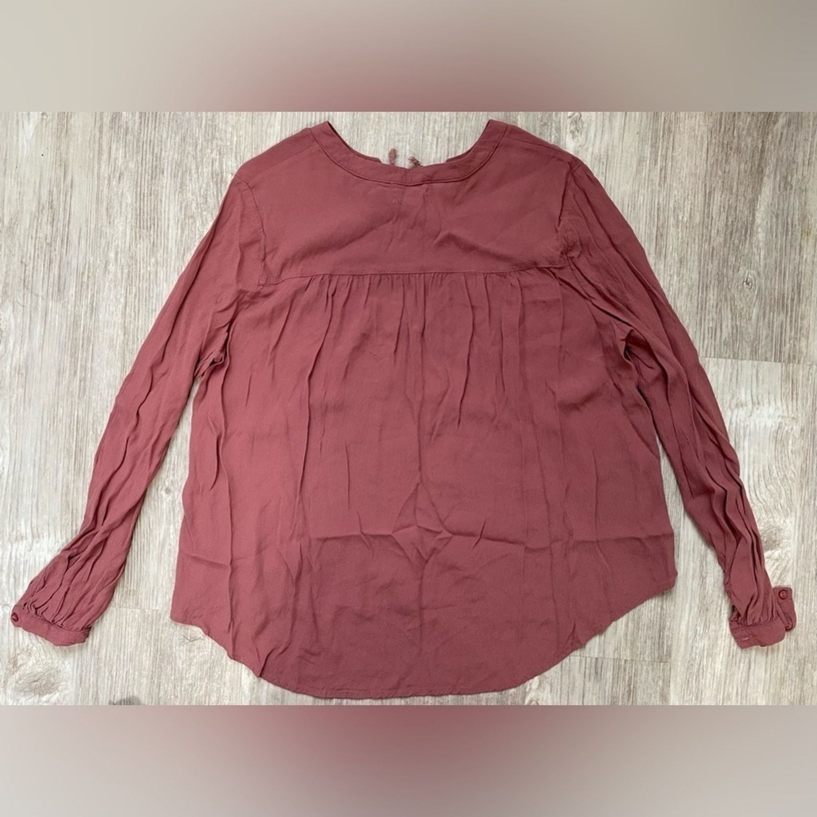 Other Lost & Wander | Boho Long Sleeve Tie-Front Shirt | Large Size L / US 10 / IT 46 - 2 Thumbnail
