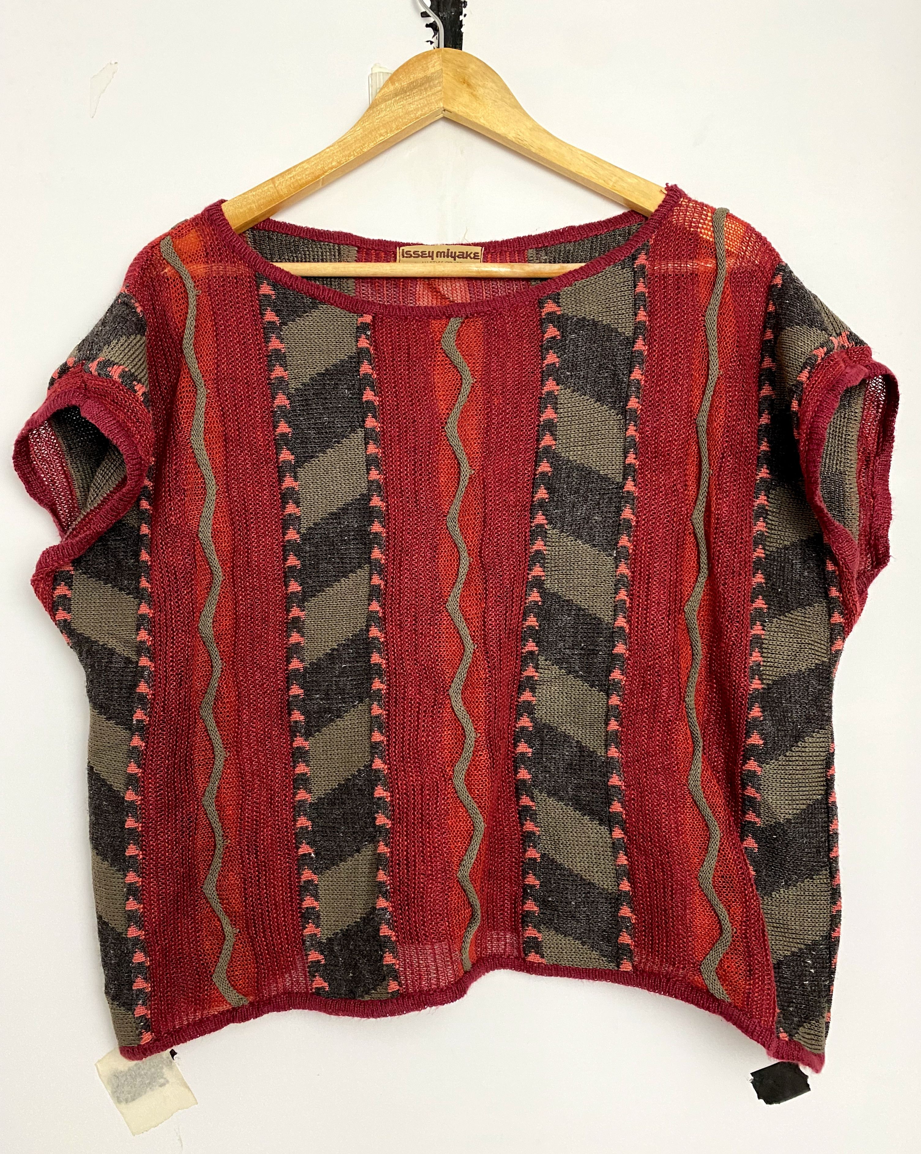 Issey Miyake × Japanese Brand × Vintage Vintage Rare Issey Miyake Knit Size US L / EU 52-54 / 3 - 1 Thumbnail