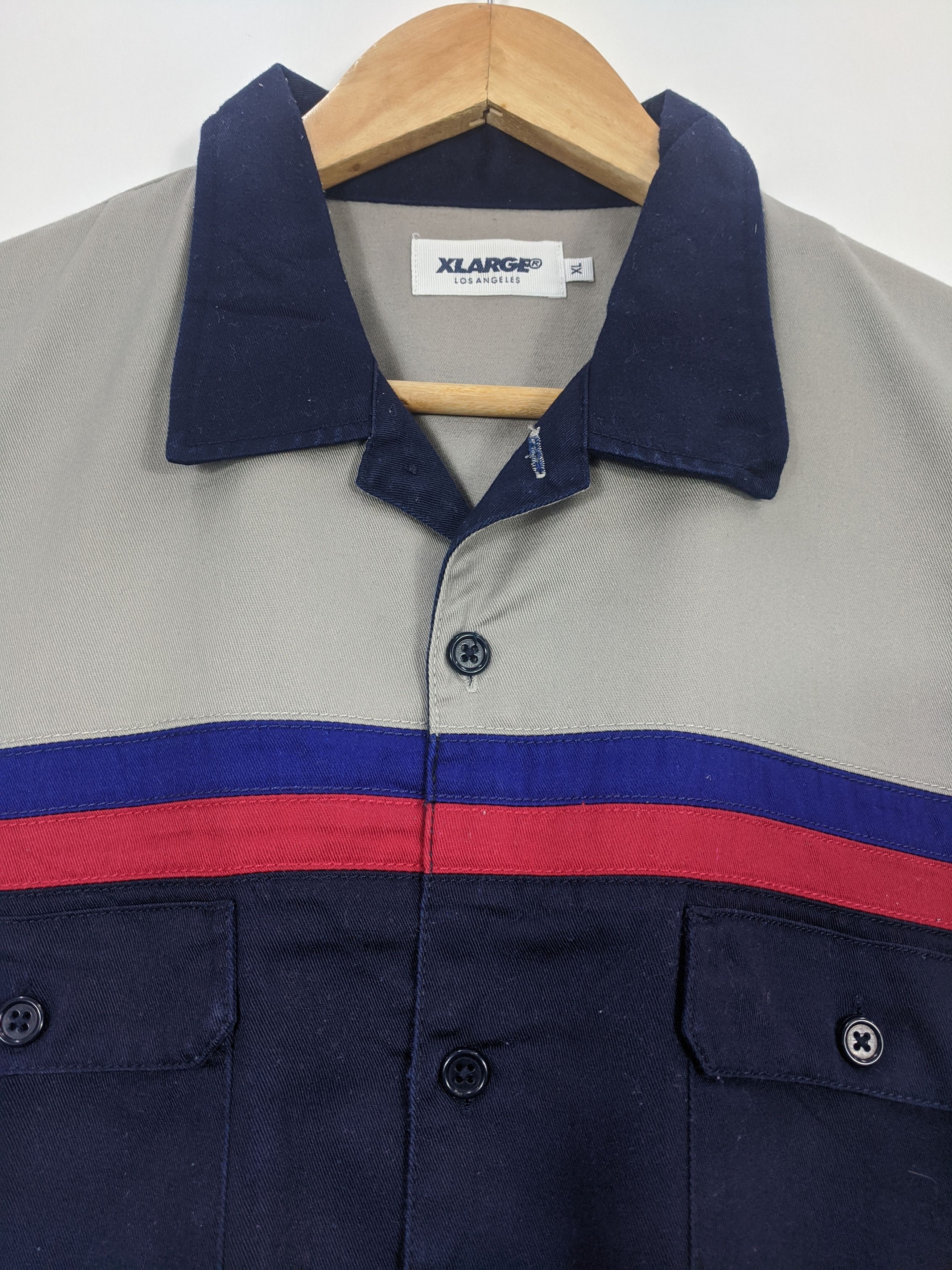 Xlarge XLarge Button Ups Worker Shirt Streetwear J0406 Size US XL / EU 56 / 4 - 10 Thumbnail