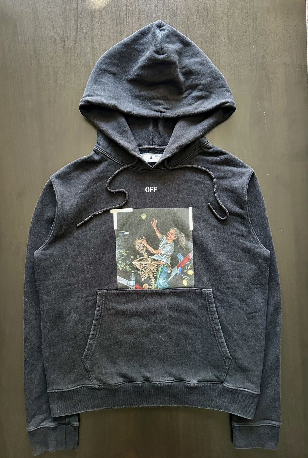 Off-White Off-White Pascal Skeleton Hoodie Black M Size US M / EU 48-50 / 2 - 1 Thumbnail