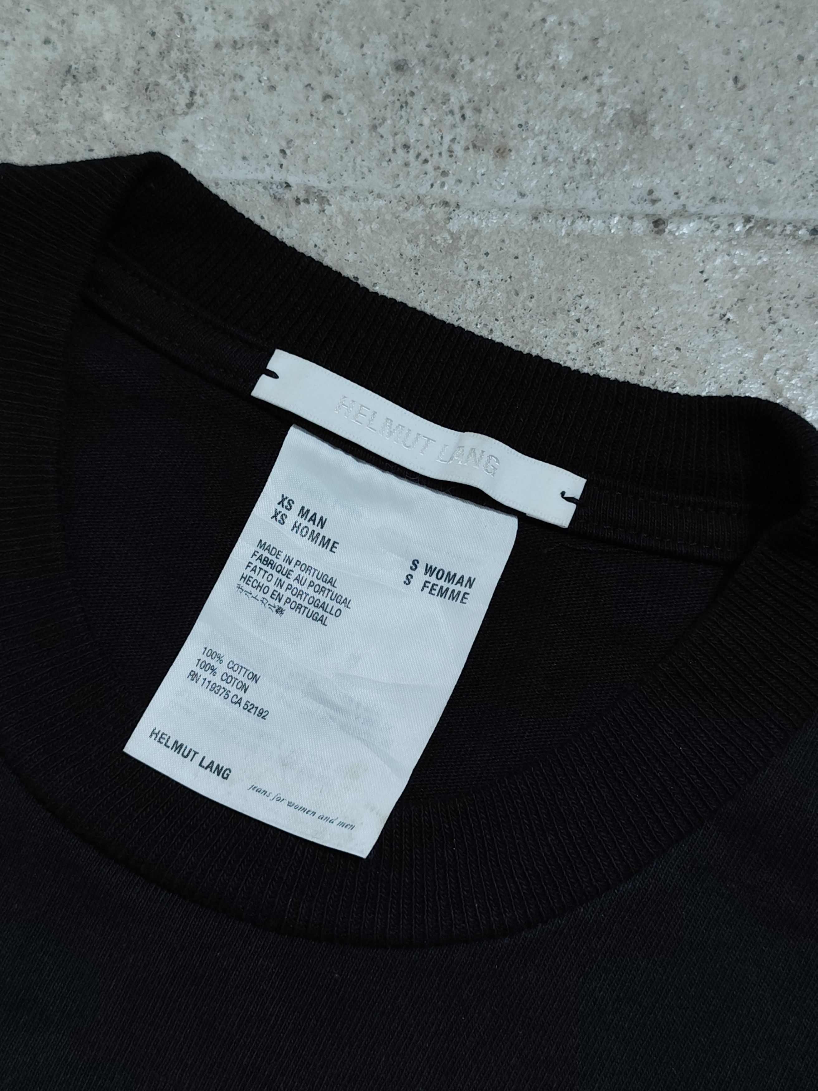 Helmut Lang HELMUT LANG UNISEX BASIC LOGO LONG TSHIRT Size US XS / EU 42 / 0 - 7 Thumbnail