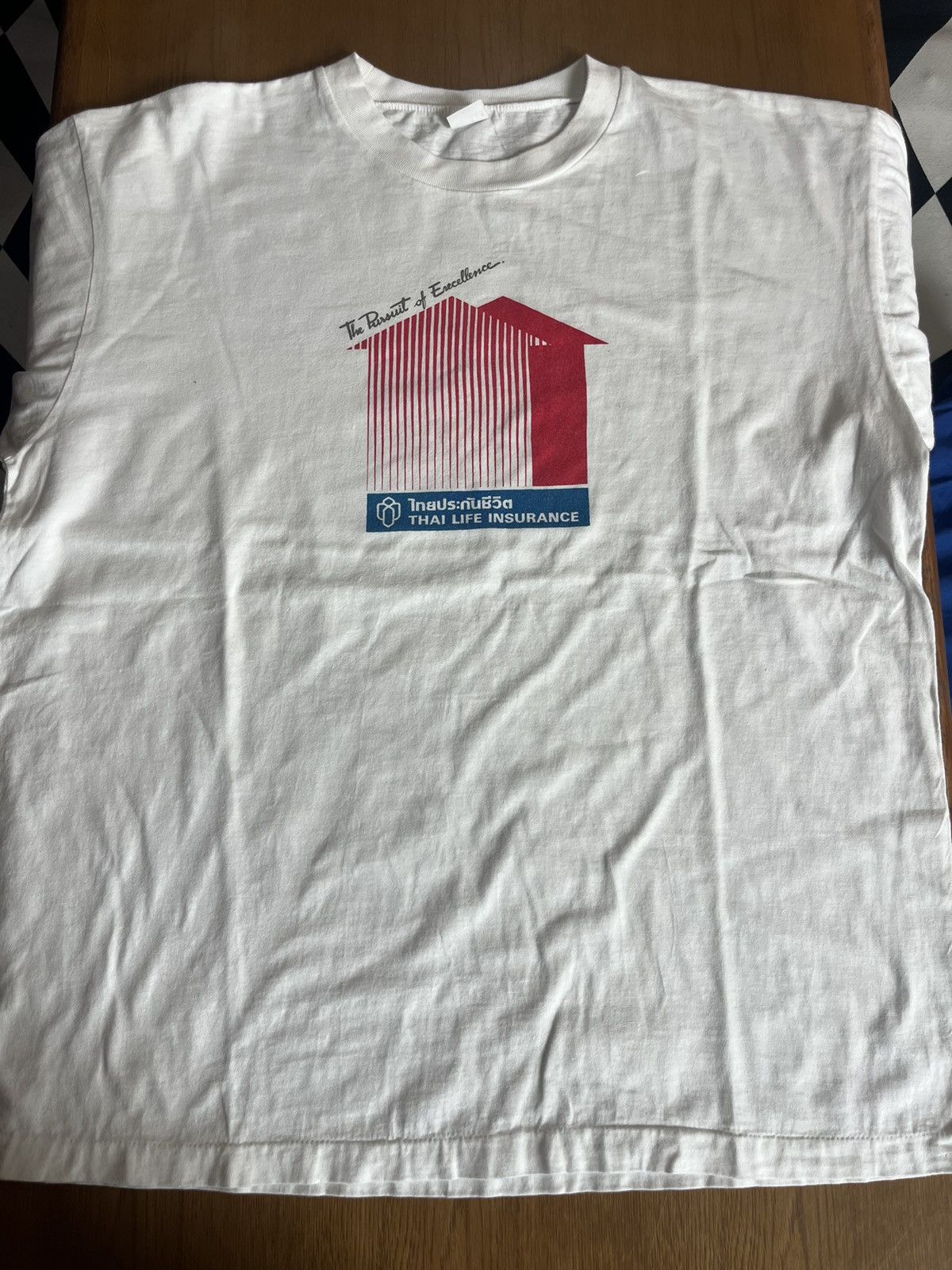 Vintage Vintage THAI LIFE INSURACE 90’s promo product Tshirt Size US XL / EU 56 / 4 - 3 Thumbnail