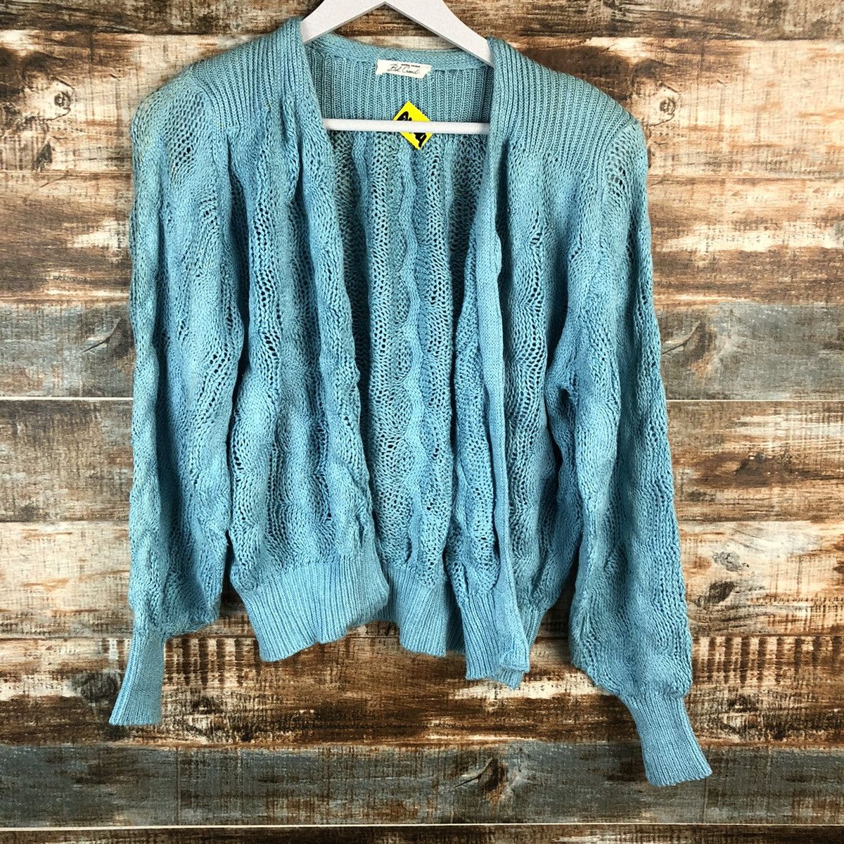 Japanese Brand Bel Good Blue Cardigan Knitwear #A1549 Size M / US 6-8 / IT 42-44 - 3 Thumbnail