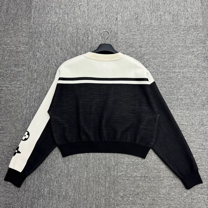 Louis Vuitton Louis Vuitton Black and white presbyopic short sweatshirt 2 Size US L / EU 52-54 / 3 - 3 Thumbnail