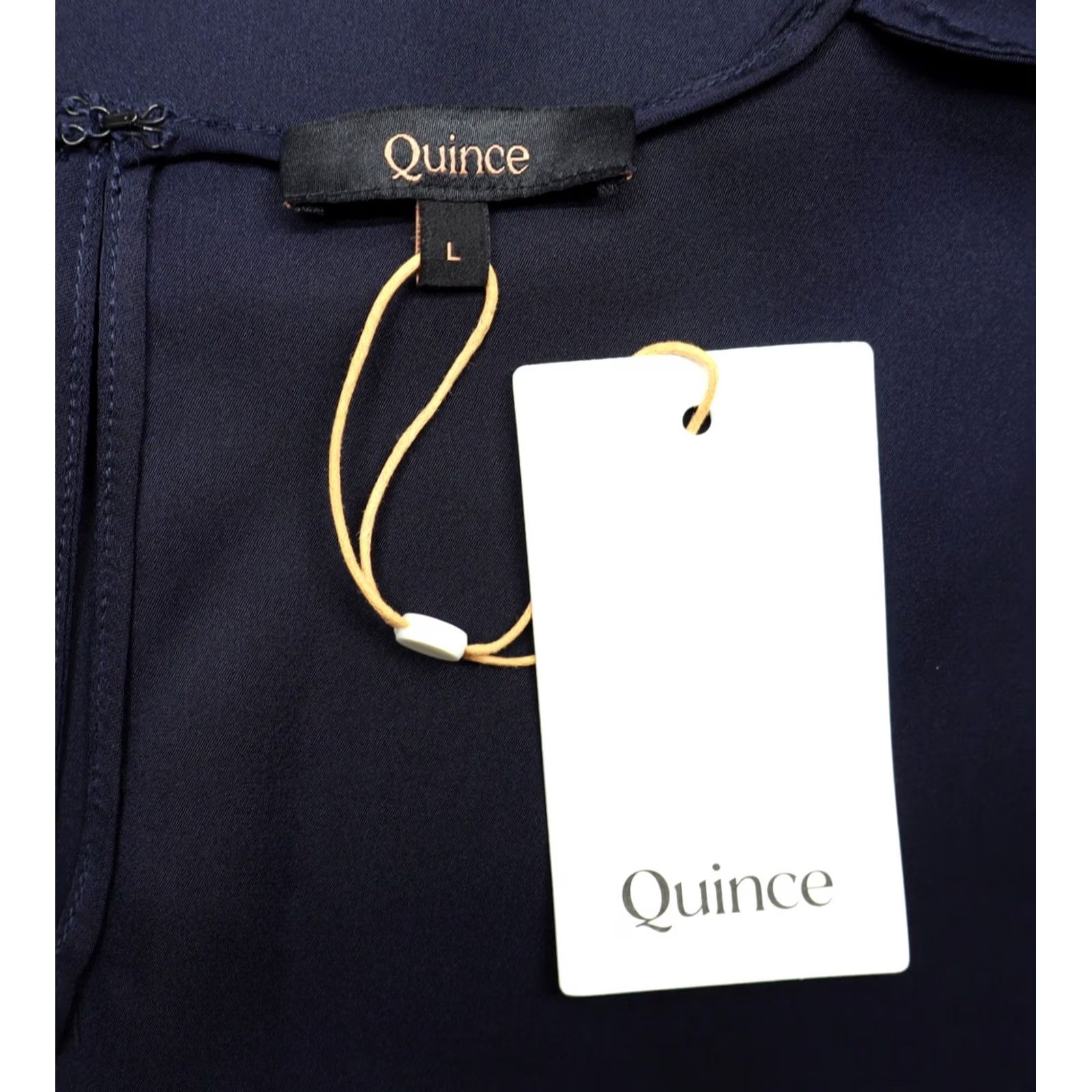 Quince Quince Tank Women Black L Silk Spandex Stretch Machine Washable Basic Sleeveless Scoop Neck Size L / US 10 / IT 46 - 4 Thumbnail