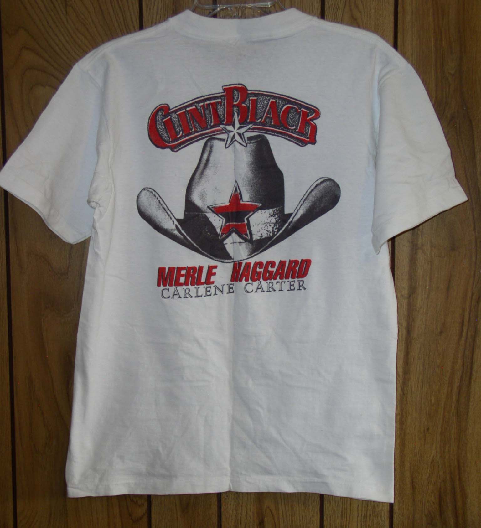 Vintage Clint Black Concert Shirt 1991 Merle Haggard Single Stitched Size US M / EU 48-50 / 2 - 2 Thumbnail