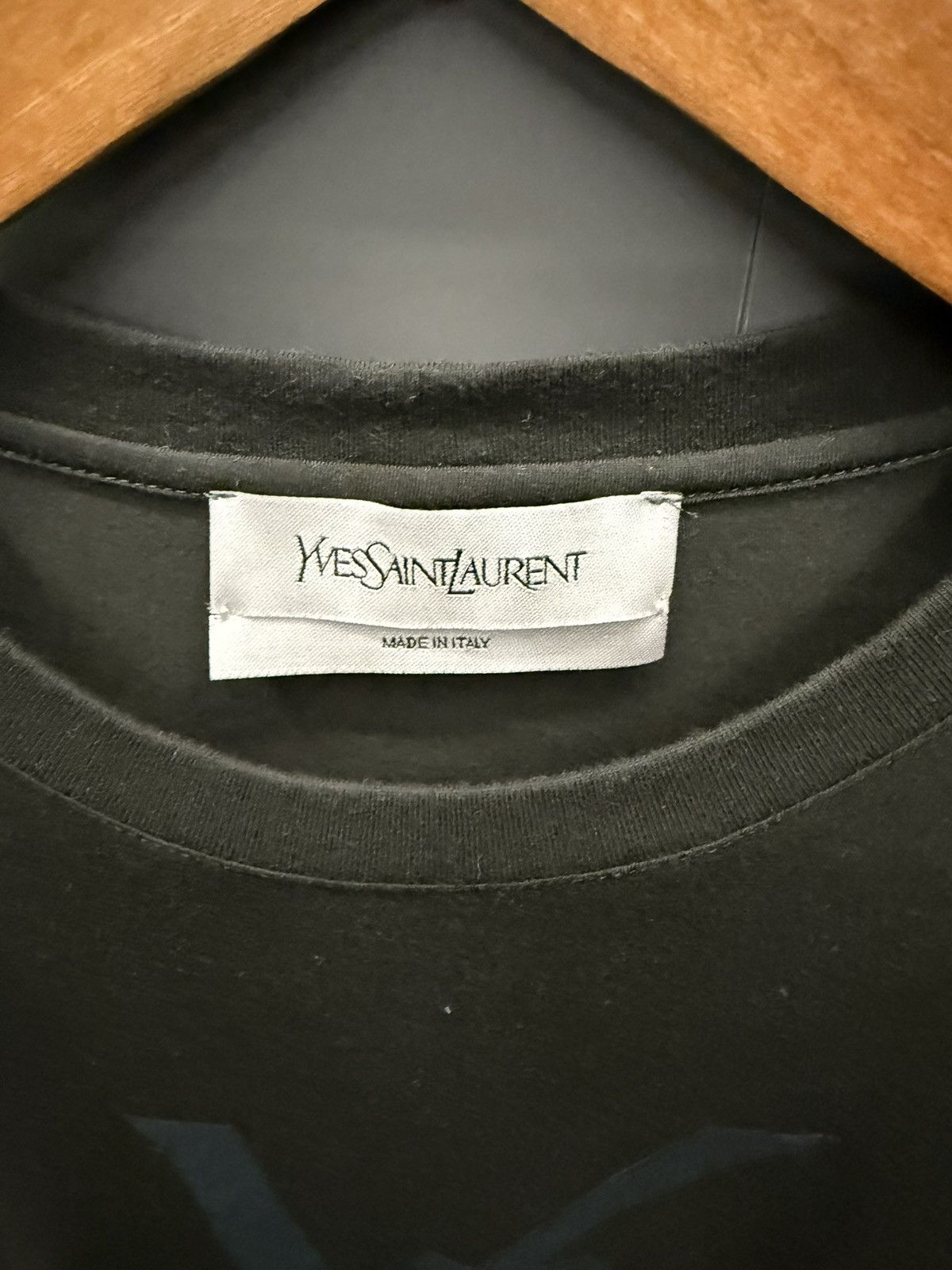 Yves Saint Laurent Yves Saint Laurent YSL Logo T-Shirt Olive Green Size US L / EU 52-54 / 3 - 2 Thumbnail