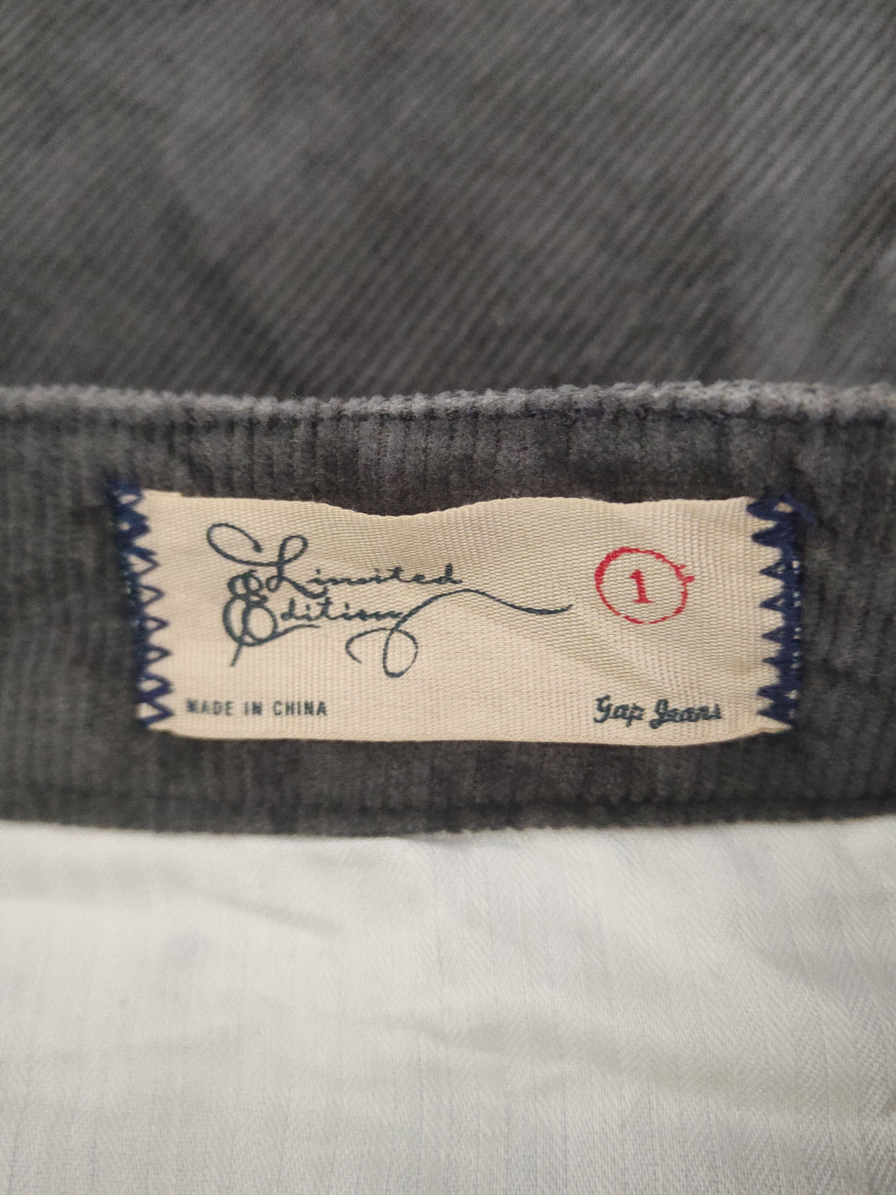 Gap DL Gap Jeans Dark Gray Multipocket Corduroy Pants #46-264T Size 28" / US 6 / IT 42 - 14 Thumbnail
