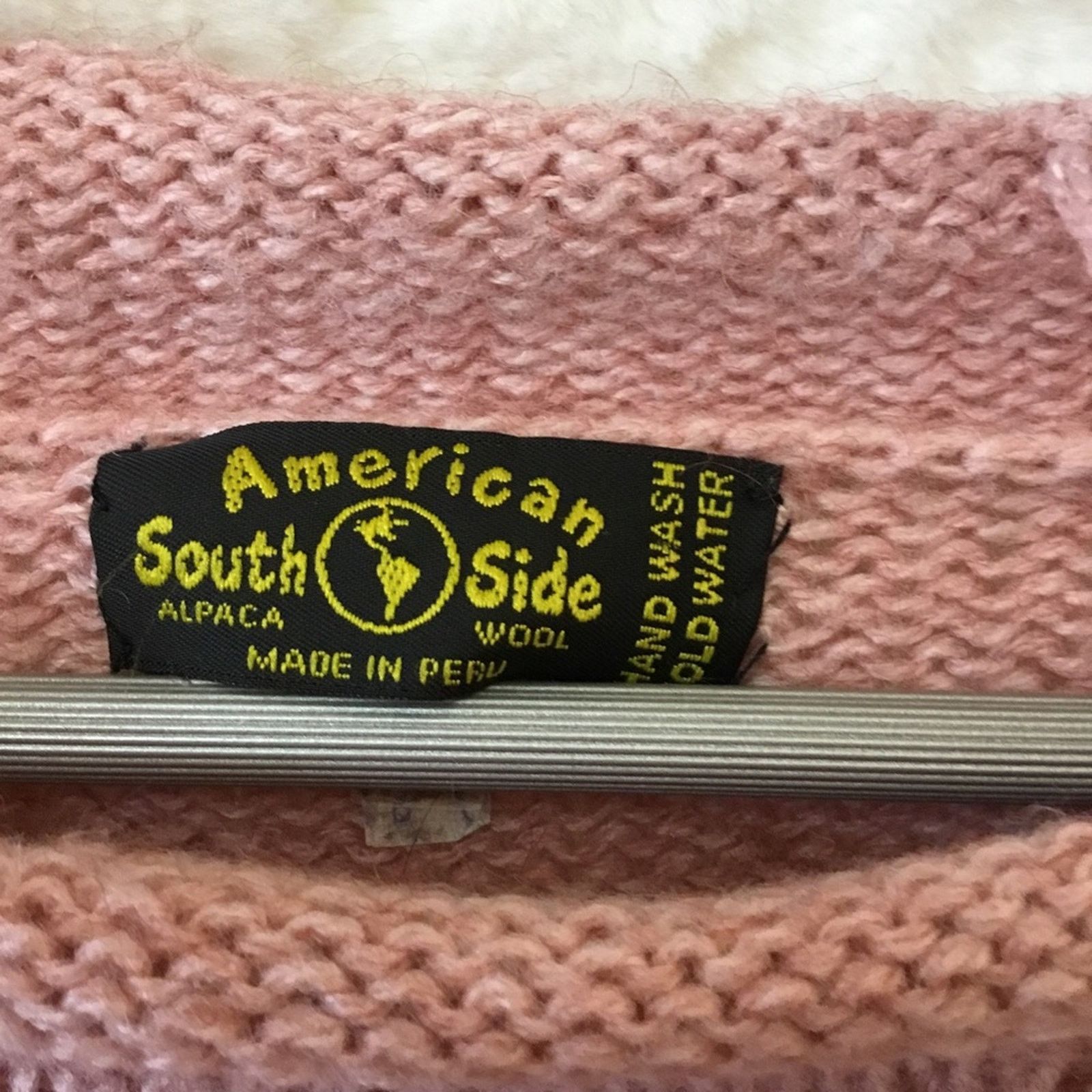 Other American South Side Pink Alpaca Wool Sweater Size M / US 6-8 / IT 42-44 - 3 Thumbnail