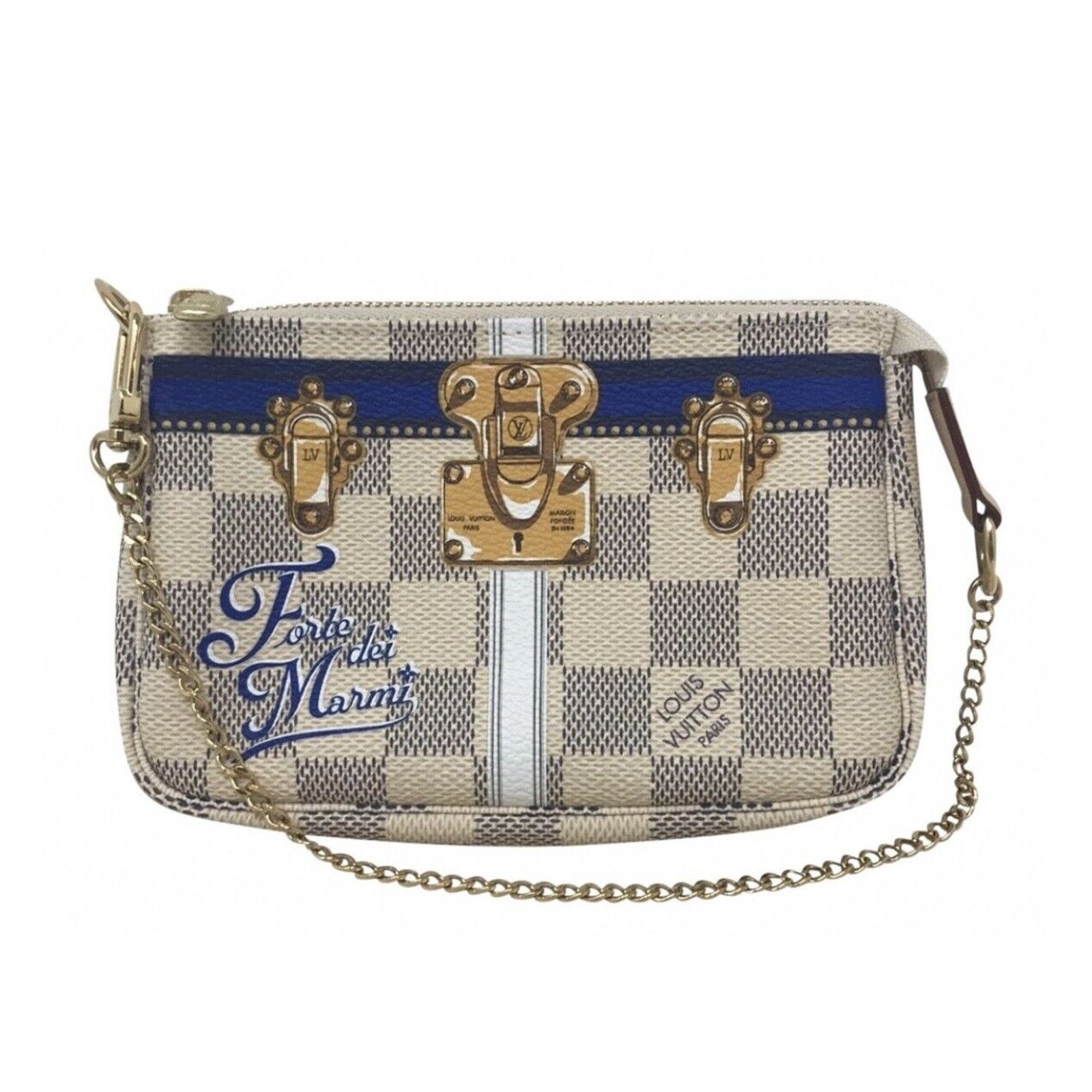 Louis Vuitton MINI POCHETTE LOUIS VUITTON FORTE DE MARMI LIMITED ED AZUR Size ONE SIZE - 1 Thumbnail