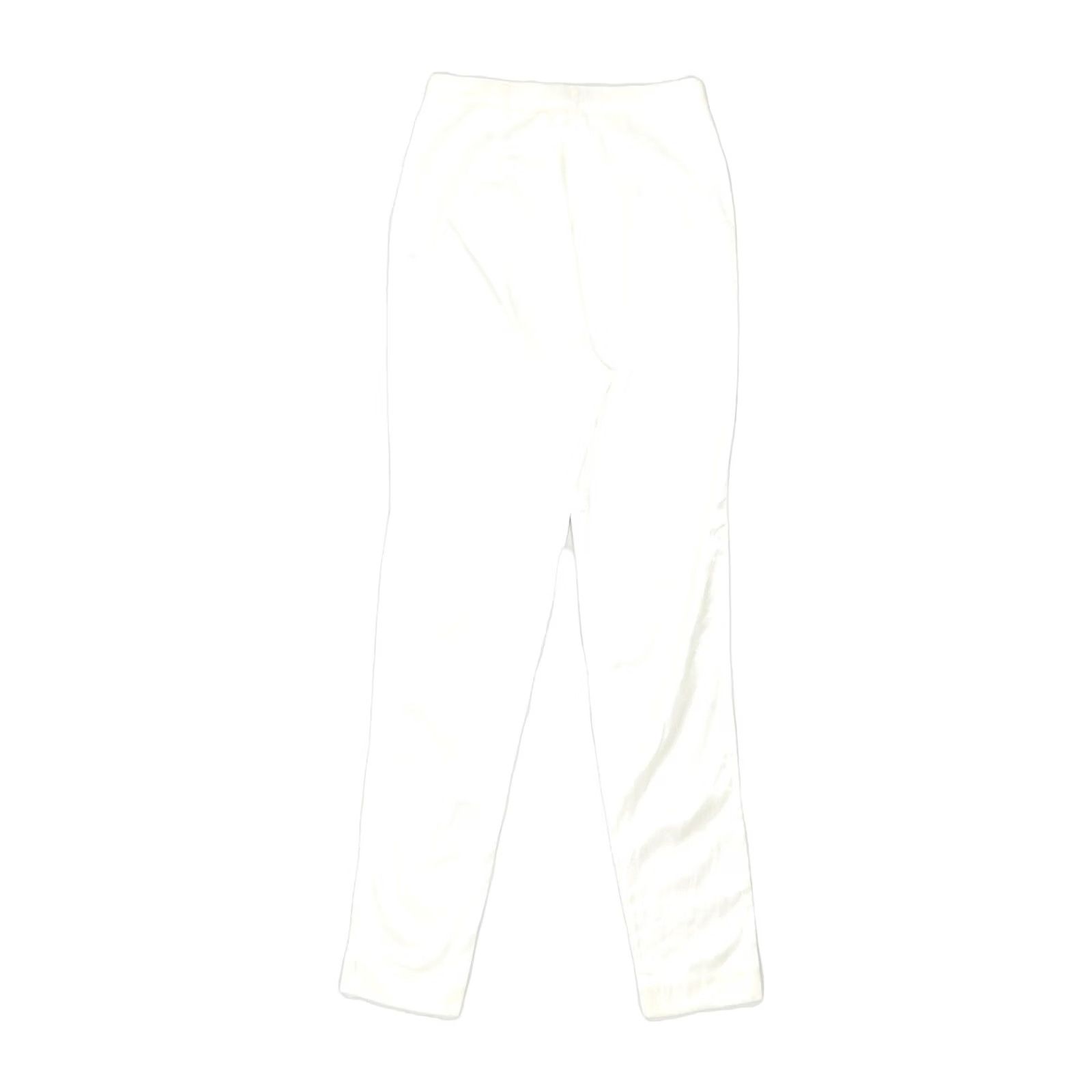 Vintage NEW PENNY Womens High Waist Slim Casual Trousers UK 10 Small W25 L30 White Size 32" / US 10 / IT 46 - 2 Thumbnail