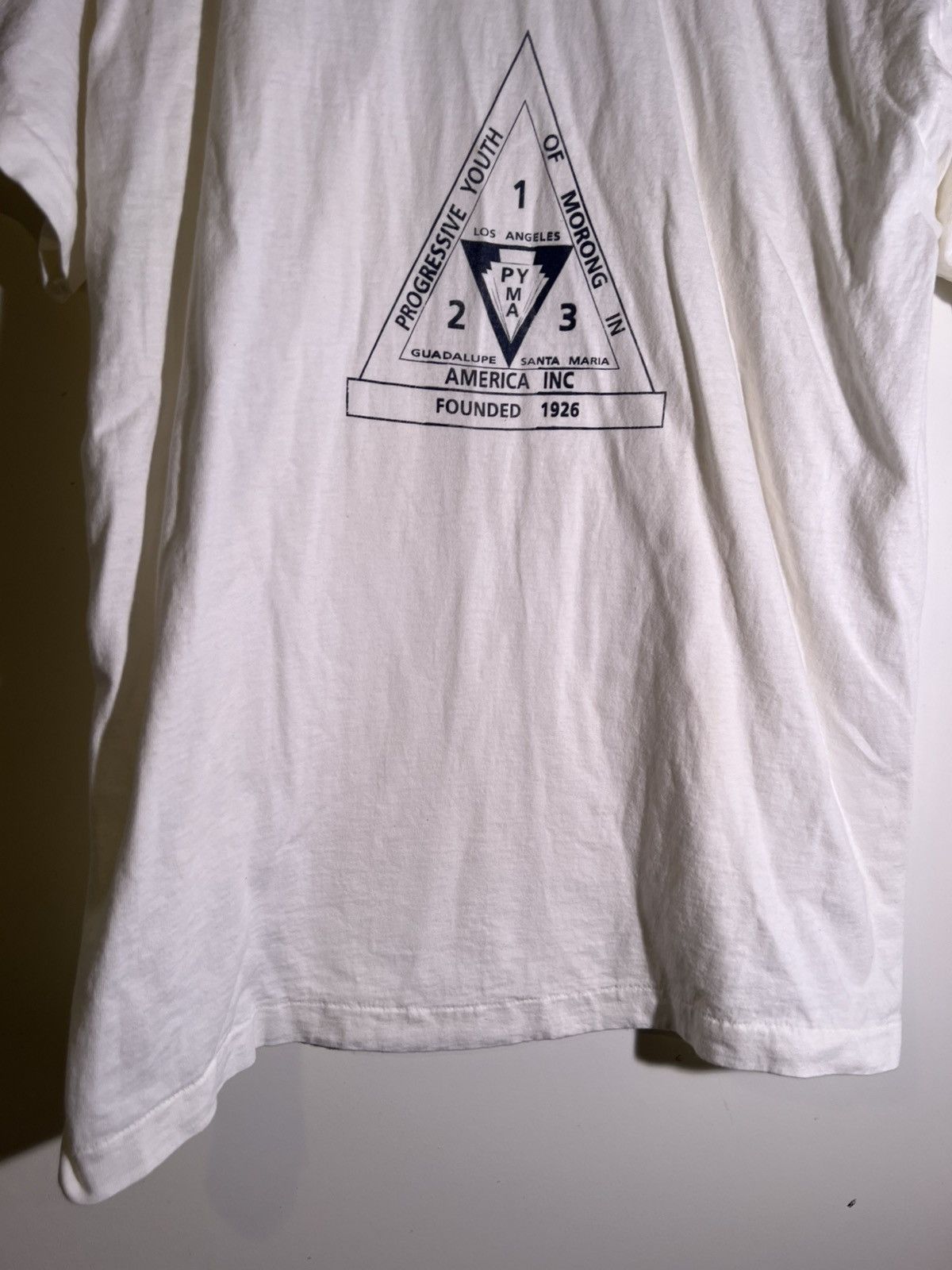 Vintage 90’s VTG Vintage PYMA Los Angeles Pyramid Retro Tee T Shirt Size US XL / EU 56 / 4 - 3 Thumbnail