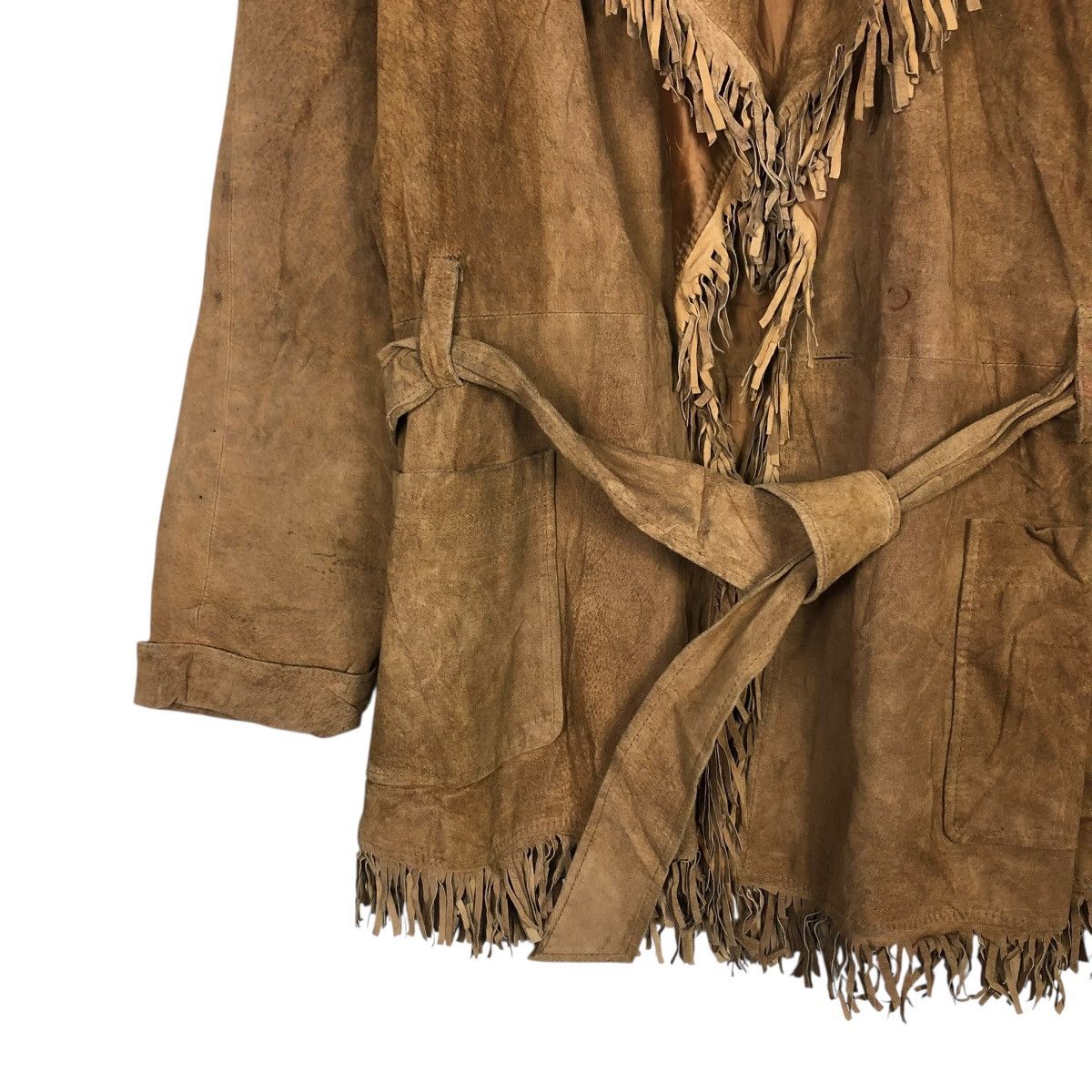 Vintage 🔥VINTAGE COWBOY DESIGN LEATHER JACKET JURAHOUSE ISSEY MIYAKE Size US M / EU 48-50 / 2 - 6 Thumbnail