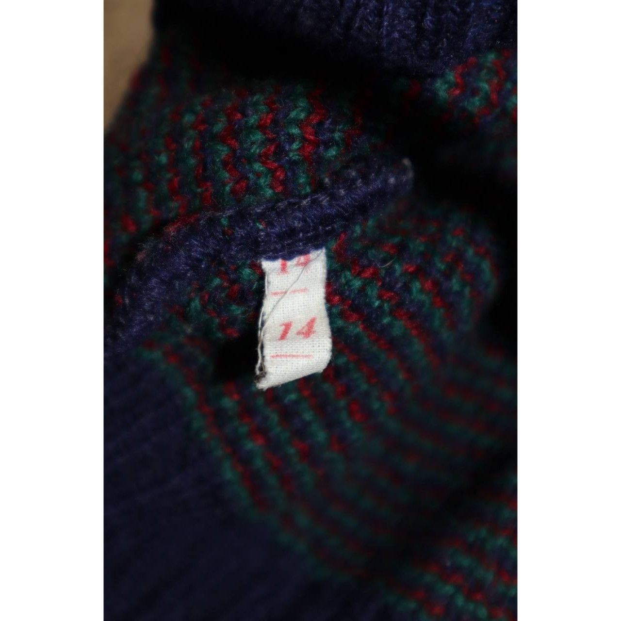 Vintage Vintage Eskimo Men's L Wool 80s Diamond Sweater Size US L / EU 52-54 / 3 - 5 Thumbnail
