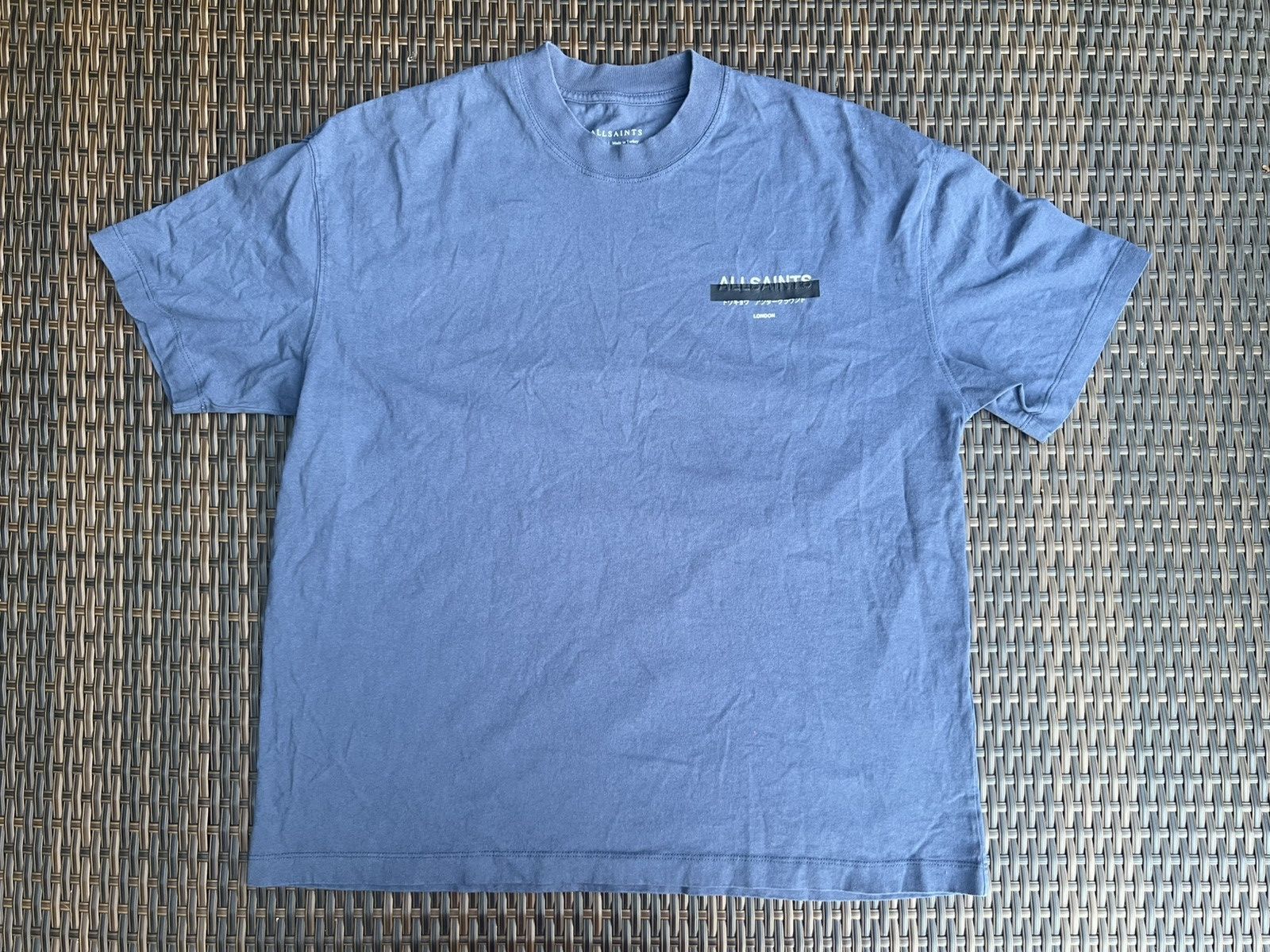 Allsaints REDACT OVERSIZED EMBROIDERED LOGO T-SHIRT Size US M / EU 48-50 / 2 - 1 Thumbnail