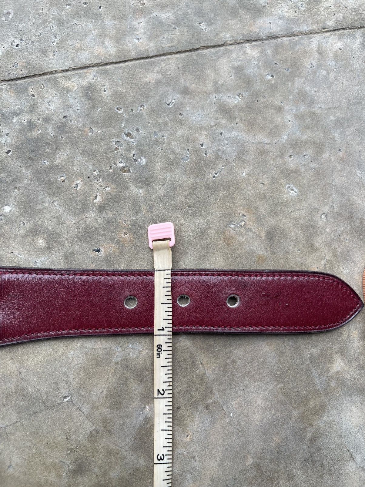 Hermes × Vintage Hermes Paris Leather Belt Made France Size ONE SIZE - 16 Thumbnail